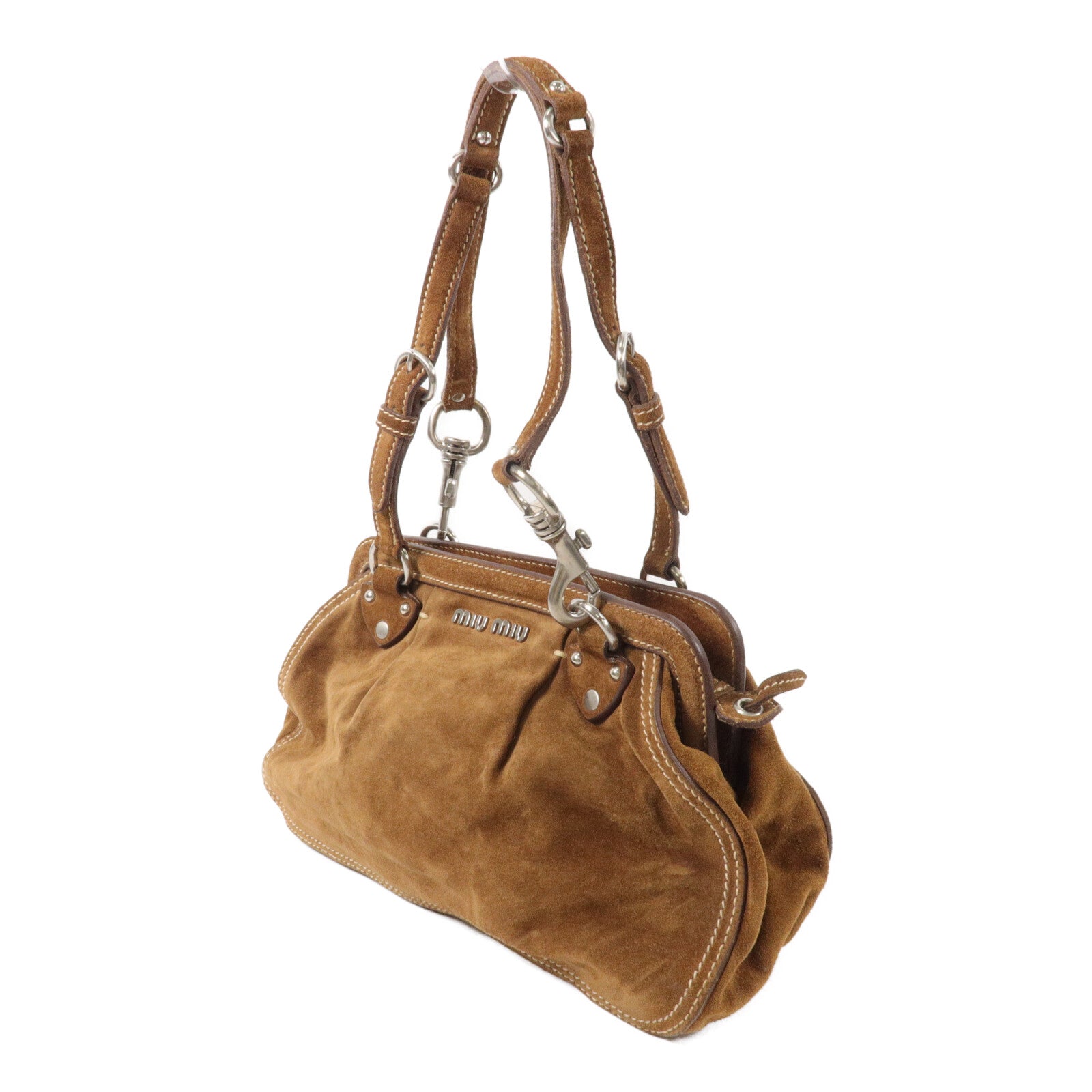 Miu Miu 絨布Shoulder Bag肩背袋