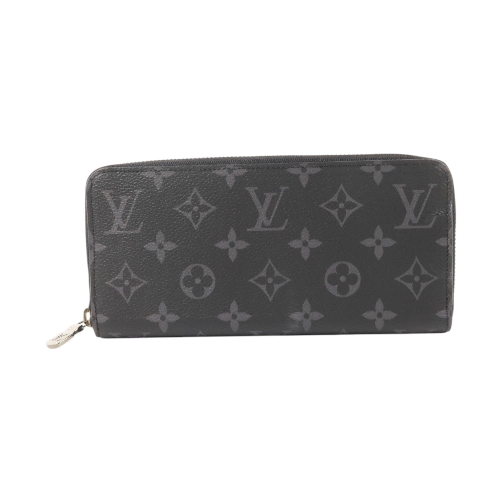 LOUIS VUITTON Monogram Eclipse Zippy Wallet Horizontal銀扣長錢包