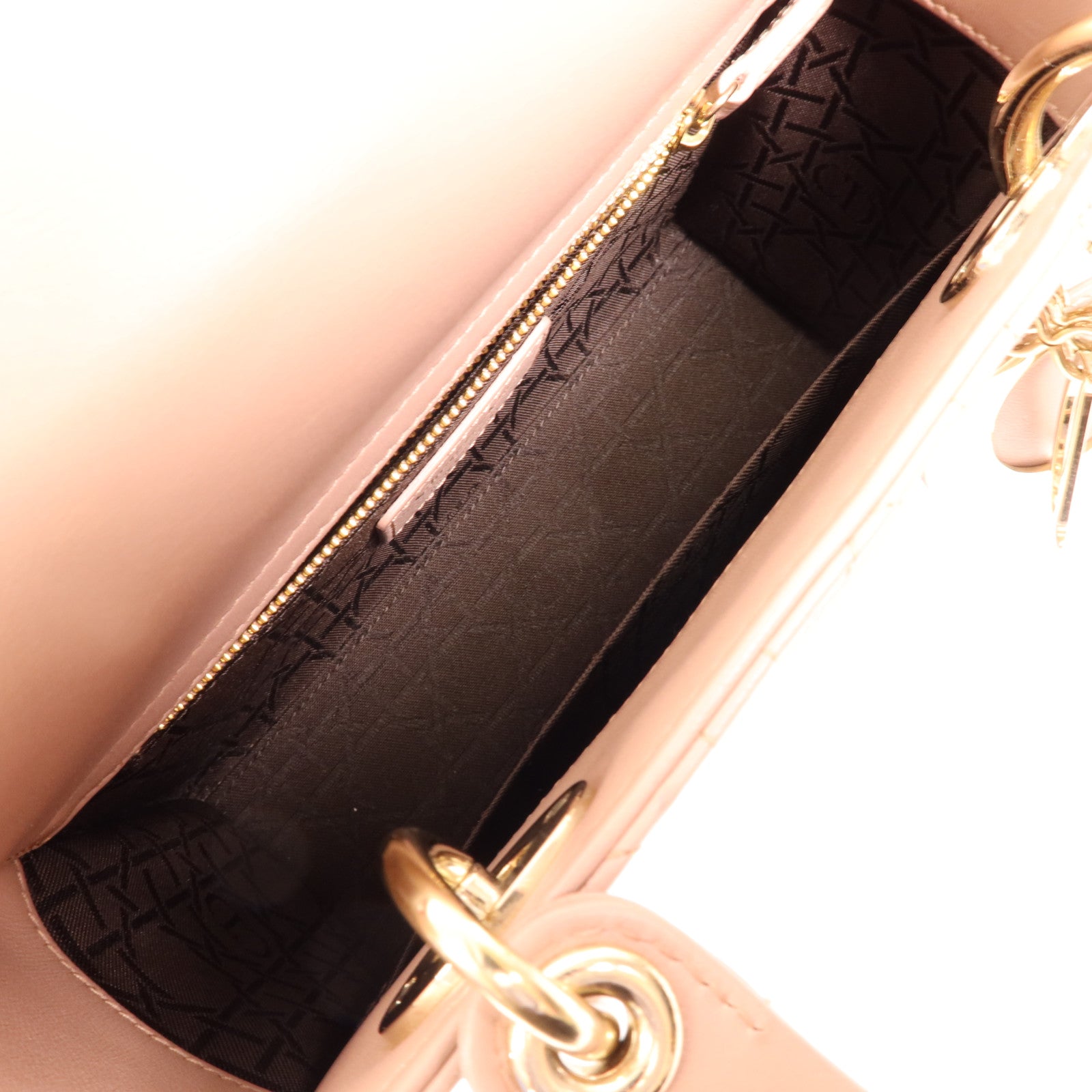 Dior 羊皮皮革Lady Dior My AbcDior金扣手挽肩背兩用袋