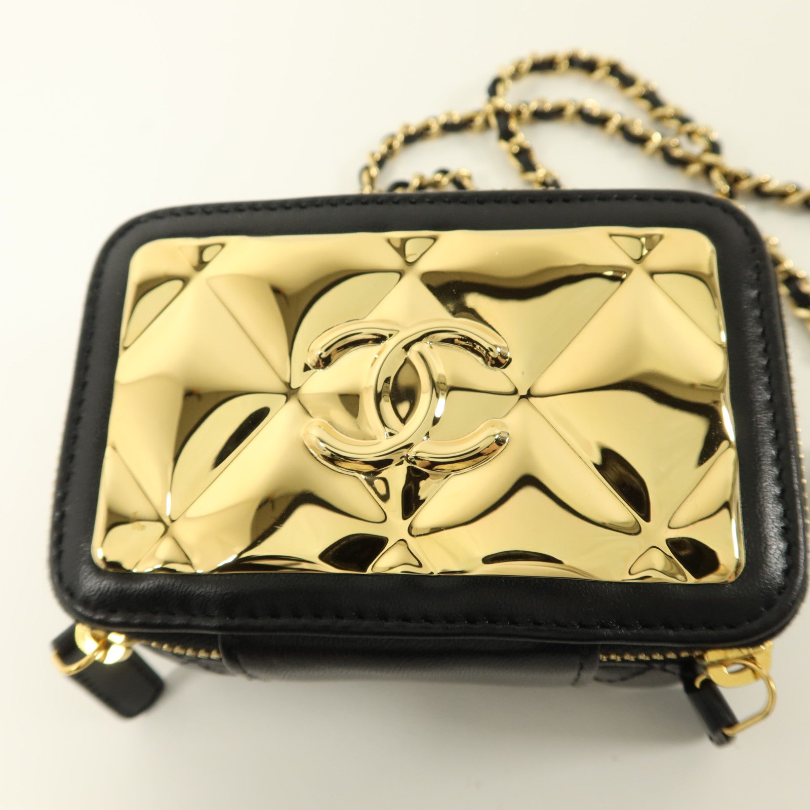CHANEL 羊皮皮革Clutch with Chain肩背袋