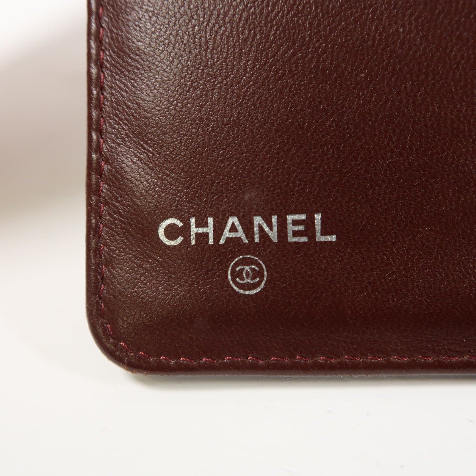 CHANEL 【清倉大減價】菱格羊皮皮革Wallet銀扣折疊錢包黑色