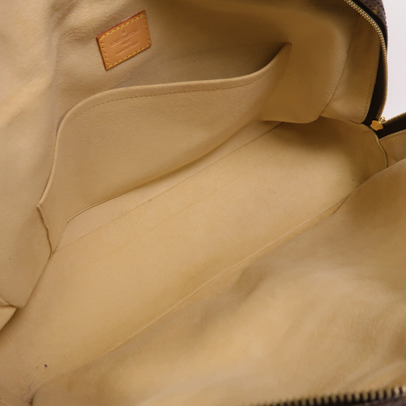LOUIS VUITTON Monogram Manhattan GM金扣手挽袋棕色
