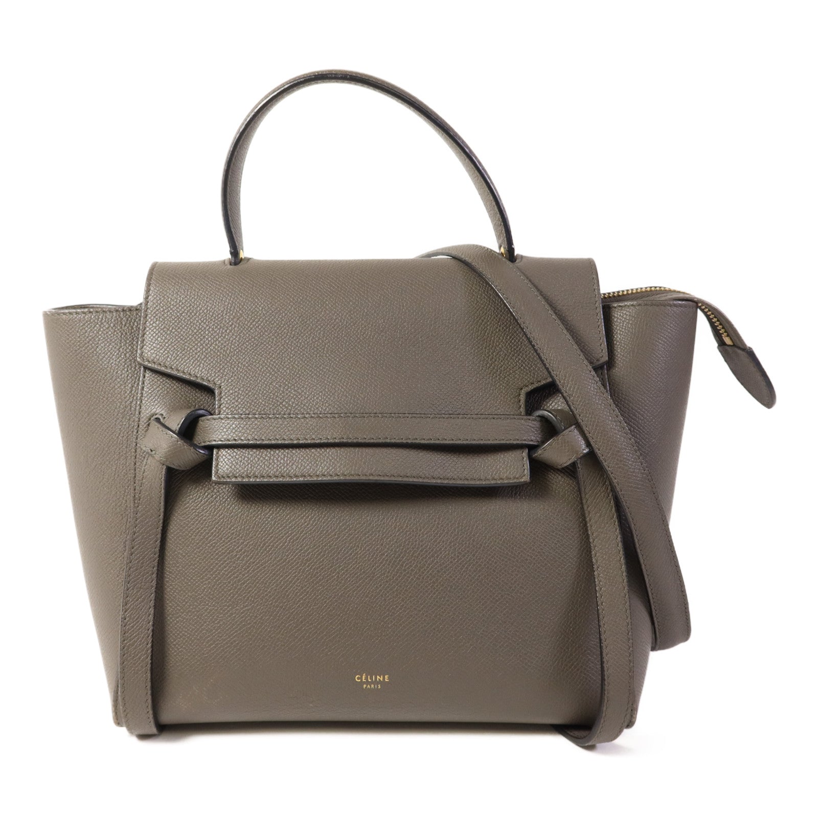 CELINE 牛皮皮革Belt Bag金扣手挽肩背兩用袋