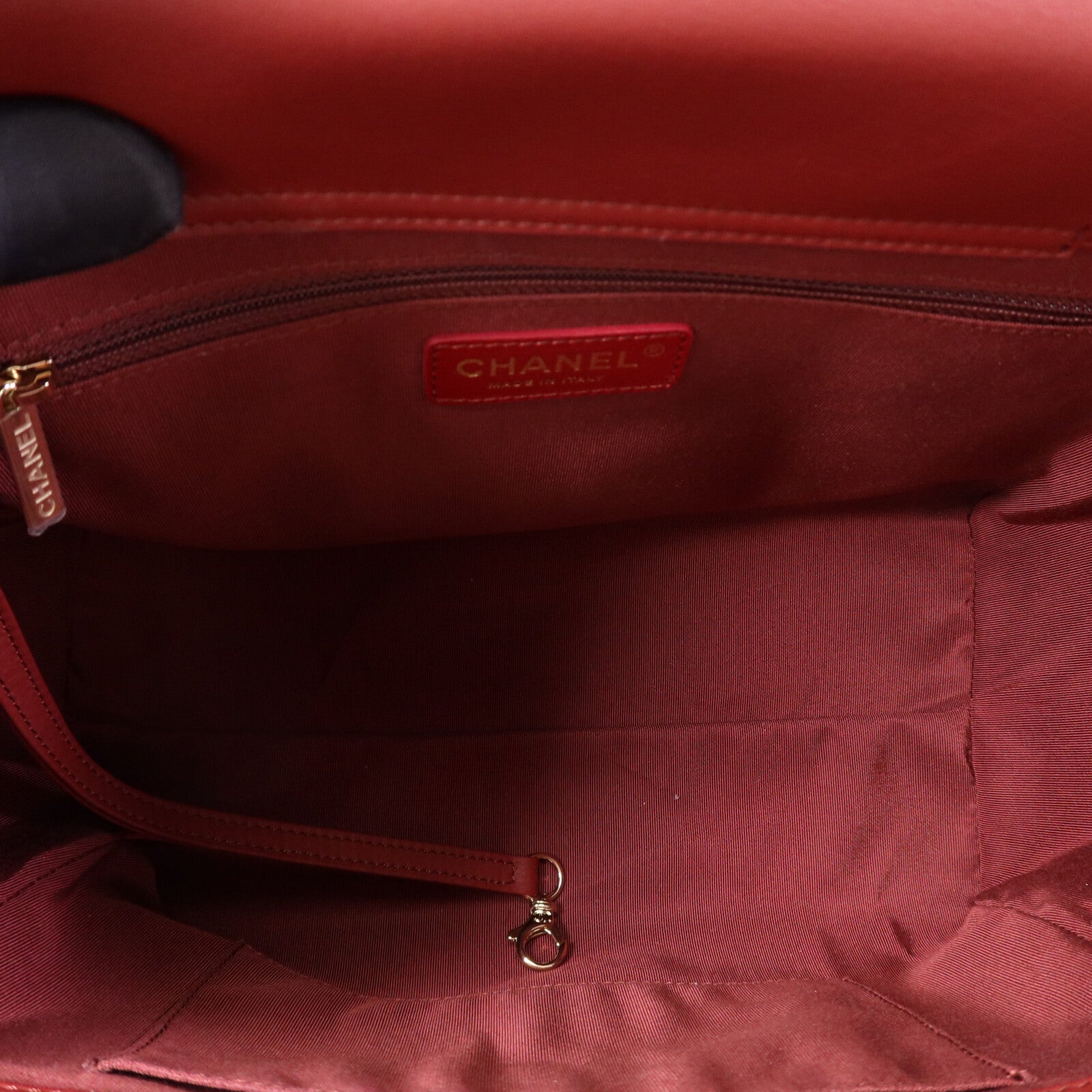 CHANEL 牛皮皮革2 Way Shoulder Bag金扣鏈帶肩背袋