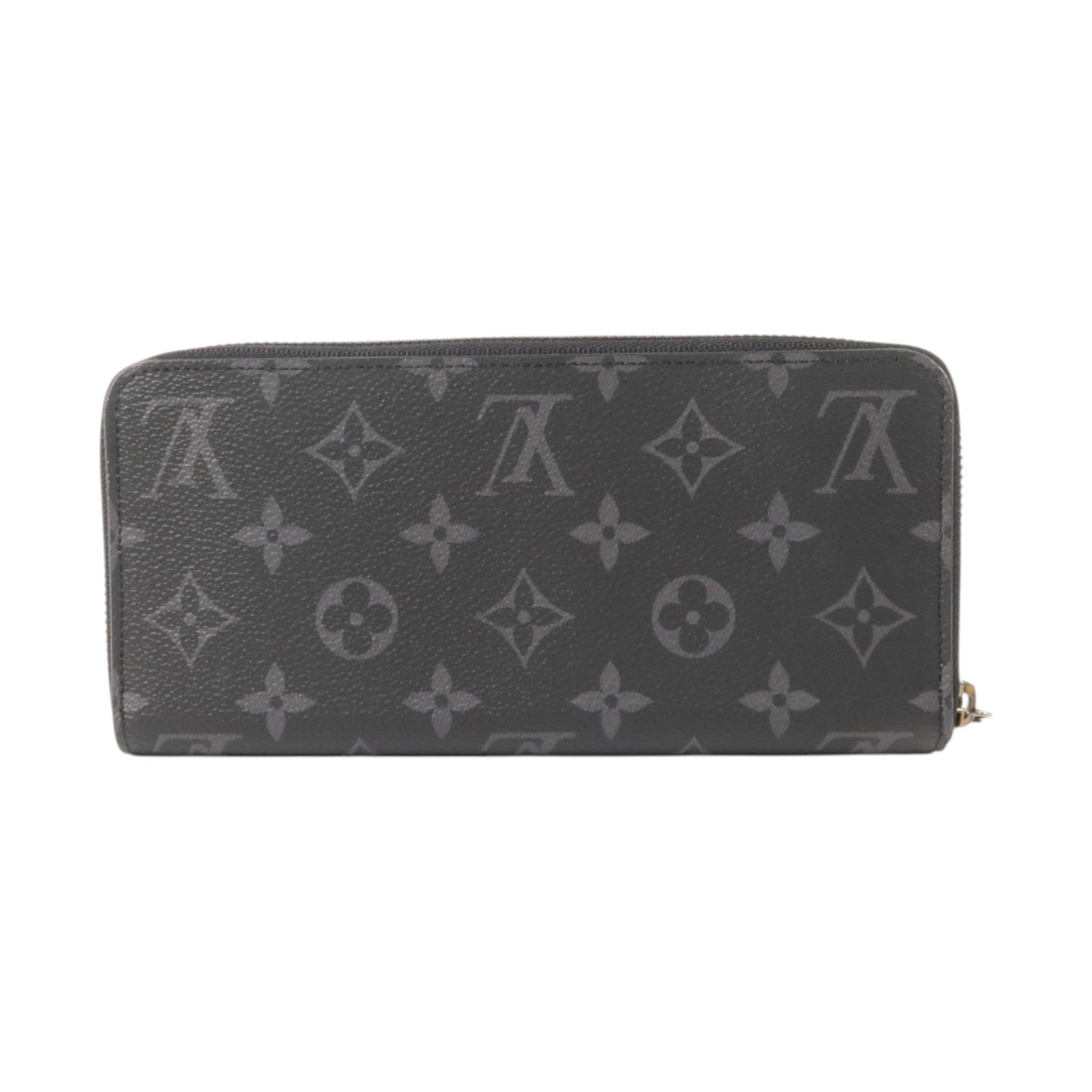 LOUIS VUITTON Monogram Eclipse Zippy Wallet Horizontal銀扣長錢包