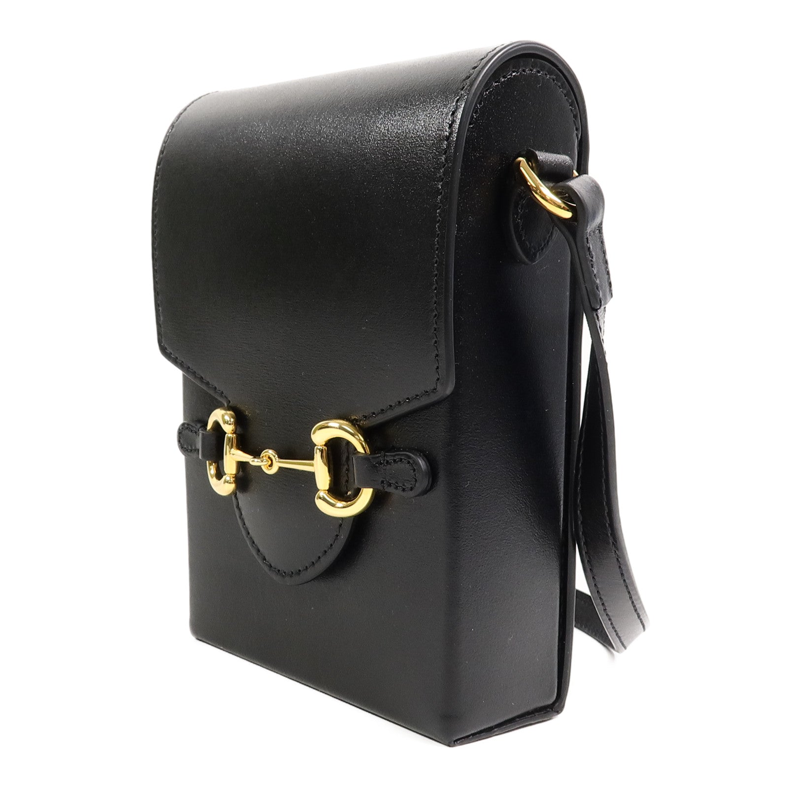 GUCCI 牛皮皮革1955 Horsebit肩背袋