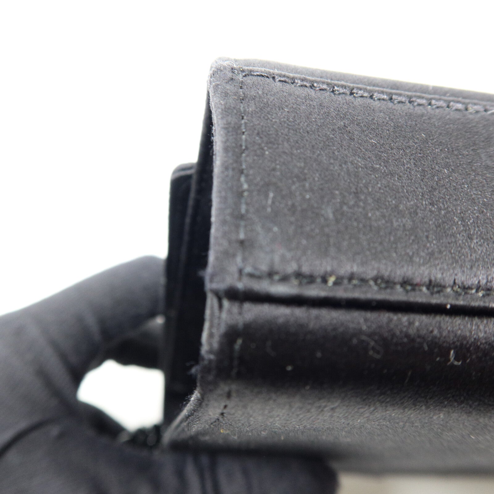 SAINT LAURENT 絲質/珠片Shoulder Bag鏈帶肩背袋