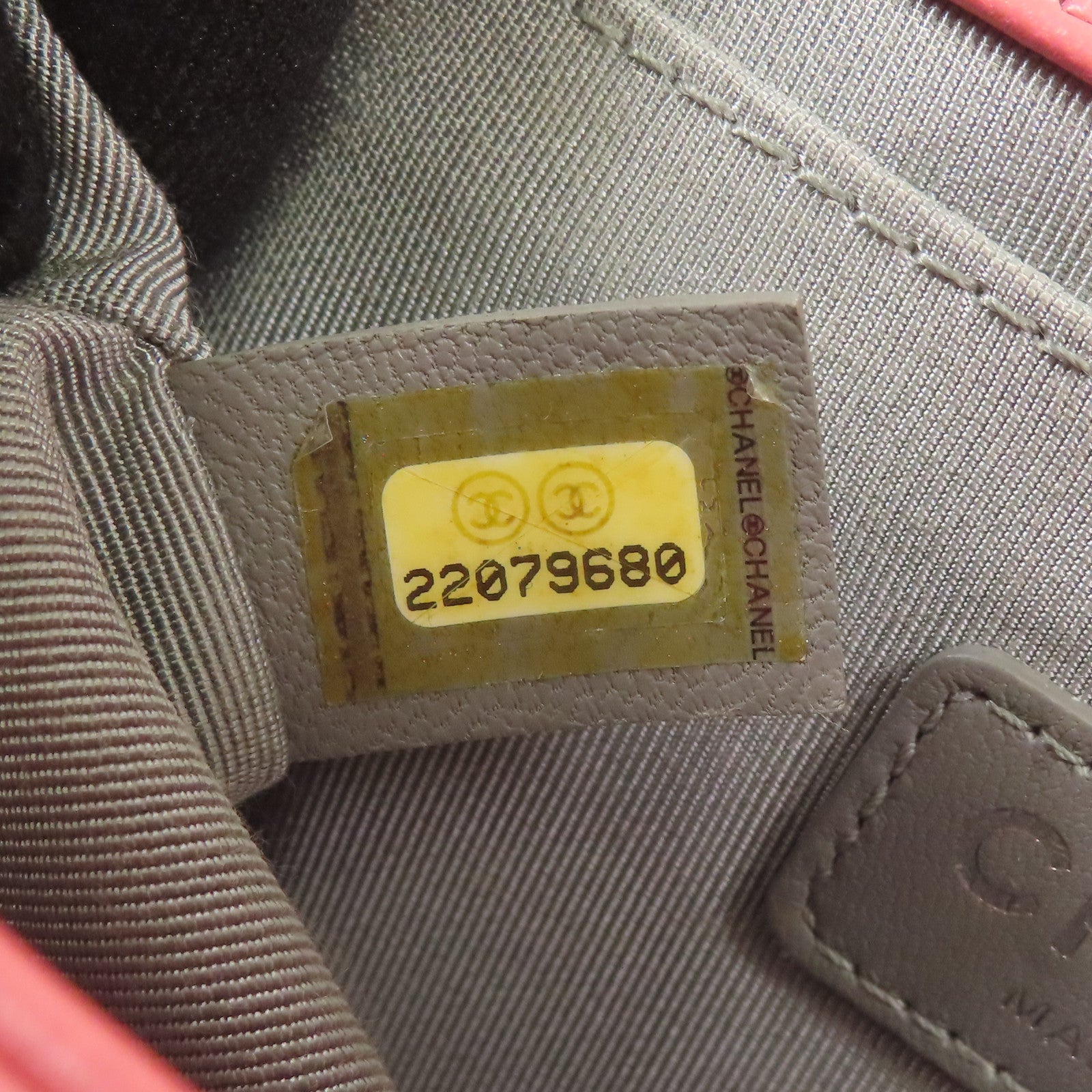 CHANEL CC SHW Boy Chanel Chain Shoulder Bag Calfskin Leather Pink