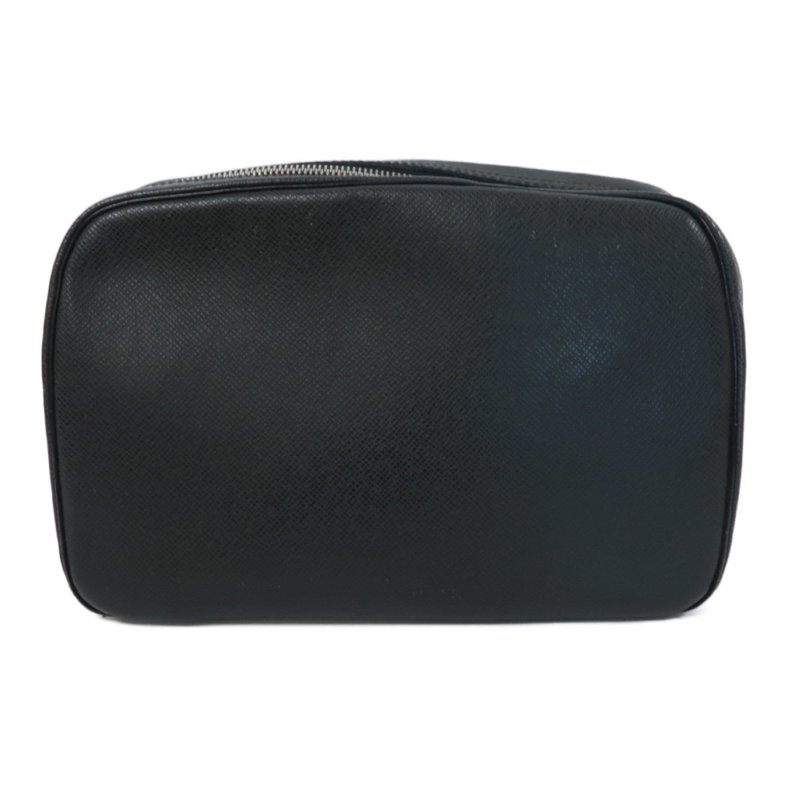 LOUIS VUITTON 【激減優惠】Taiga Trousse Toilette GM銀扣手拿包黑色