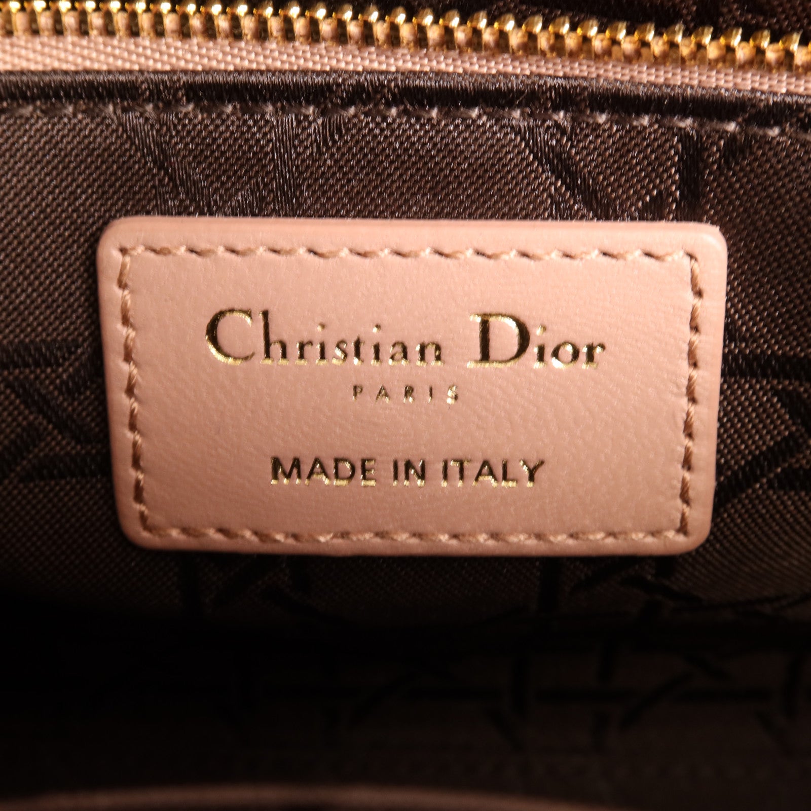 Dior 羊皮皮革Lady Dior My AbcDior金扣手挽肩背兩用袋