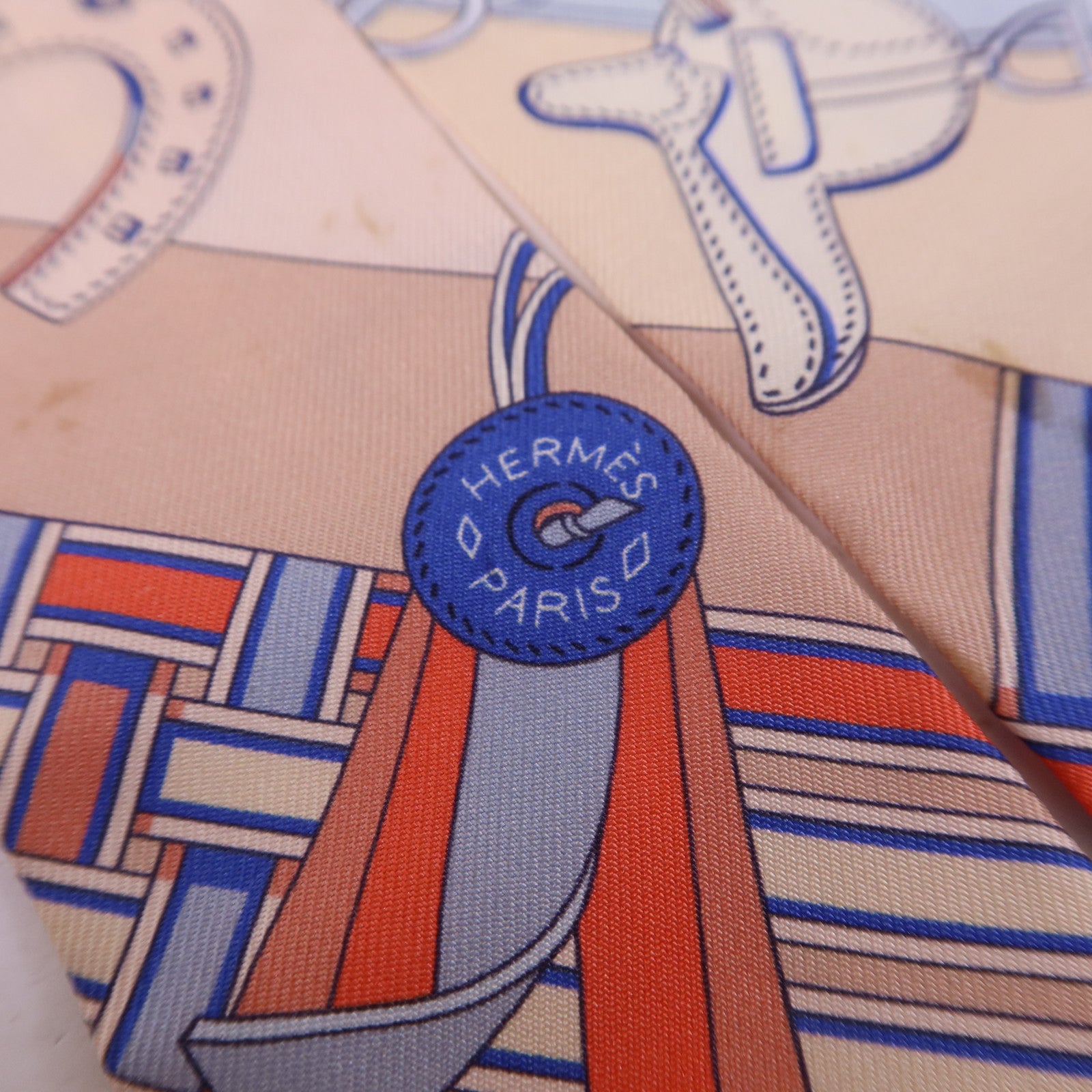 HERMES 絲質Twilly絲巾