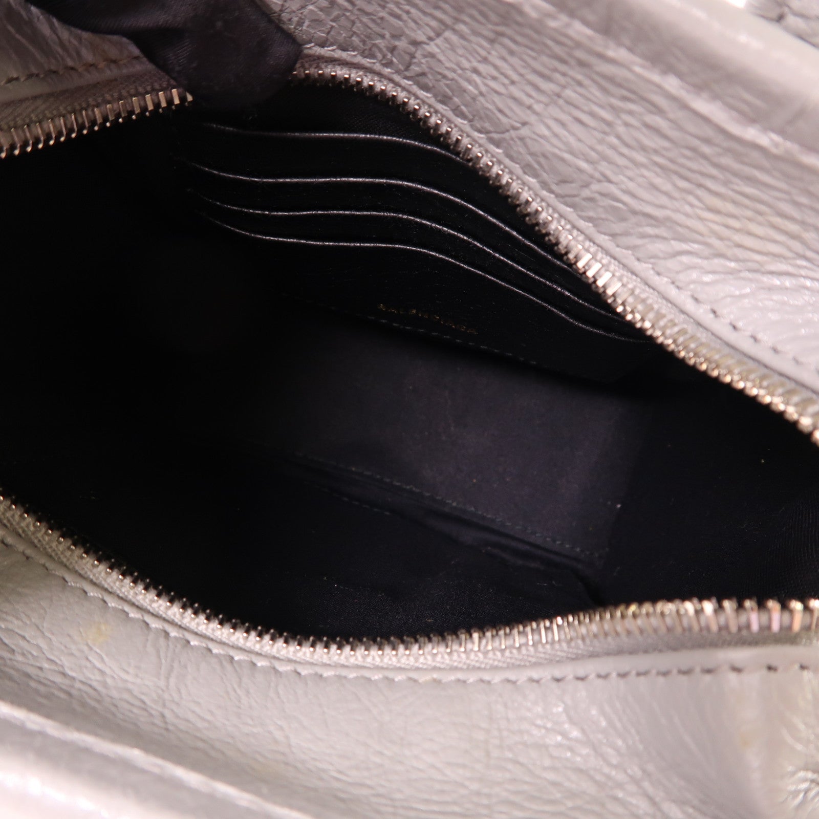 BALENCIAGA 牛皮皮革Bazaar Shopper XXS銀扣手挽肩背兩用袋