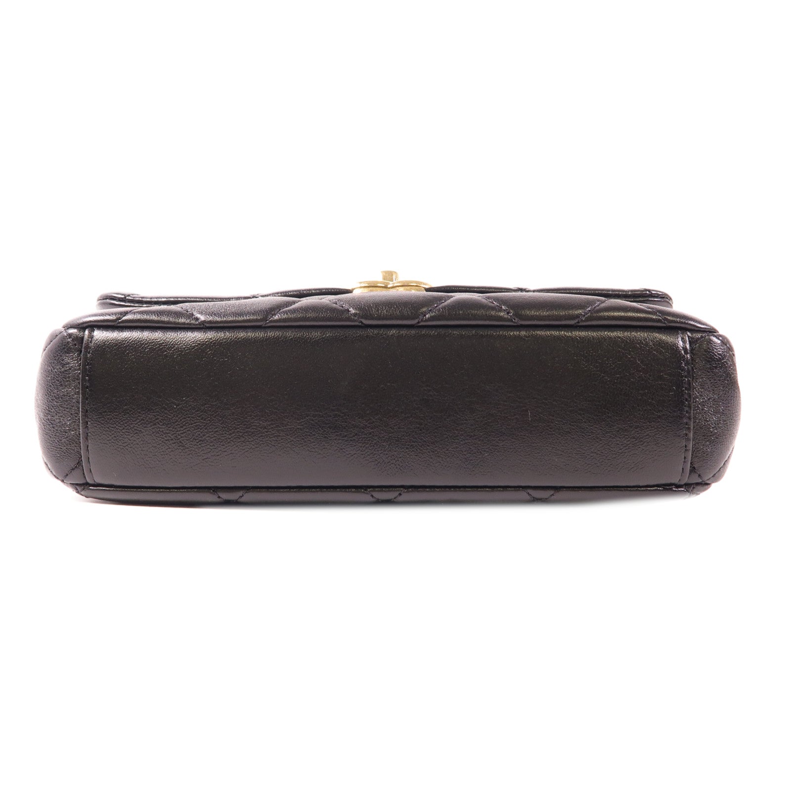 CHANEL 牛皮皮革Chain Shoulder金扣手挽肩背兩用袋