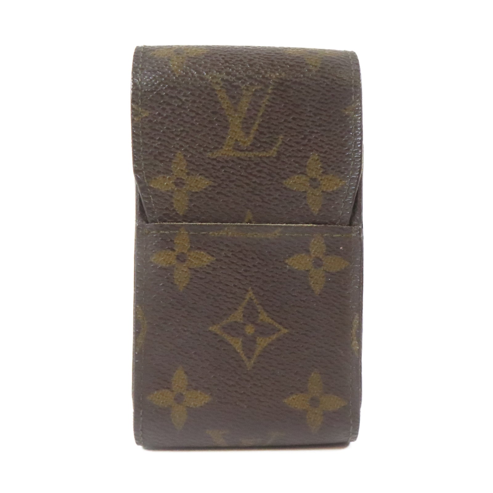 LOUIS VUITTON Monogram Cigarette Case煙盒啡色