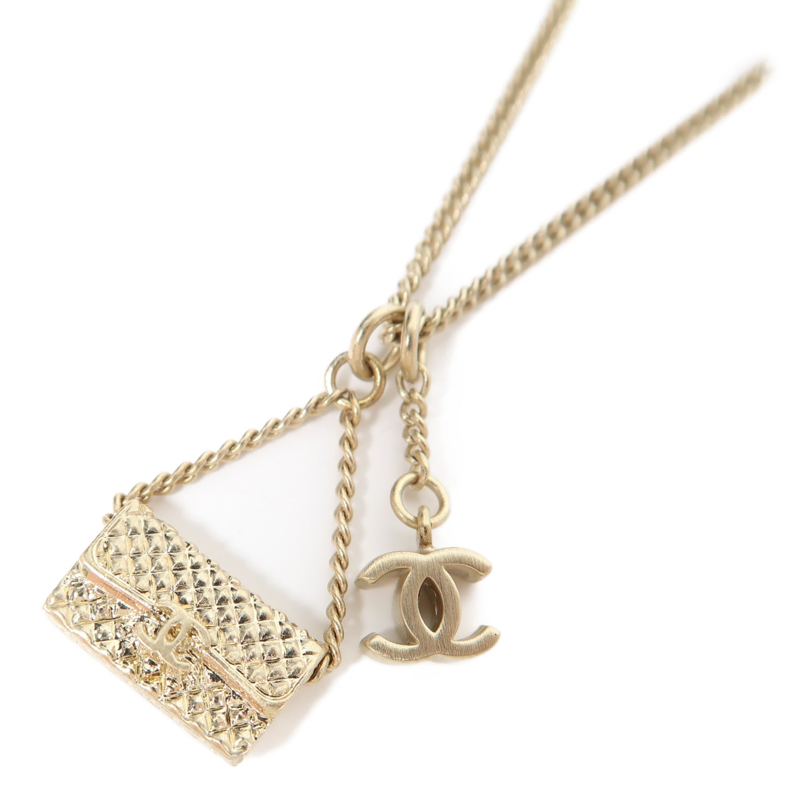 CHANEL 金屬Necklace項鍊金色