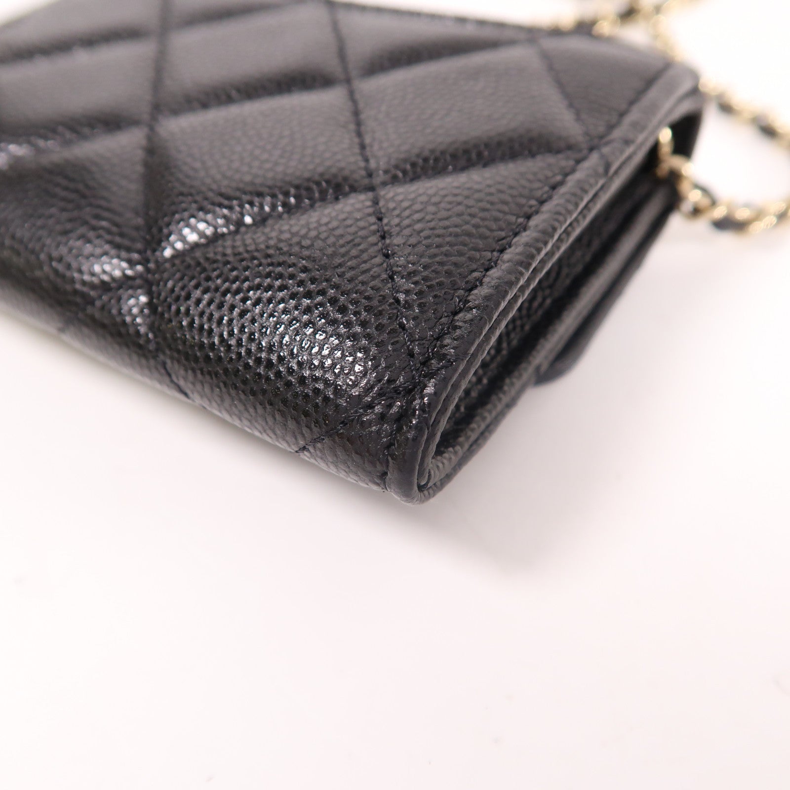 CHANEL 牛皮皮革Shoulder Bag金扣肩背袋