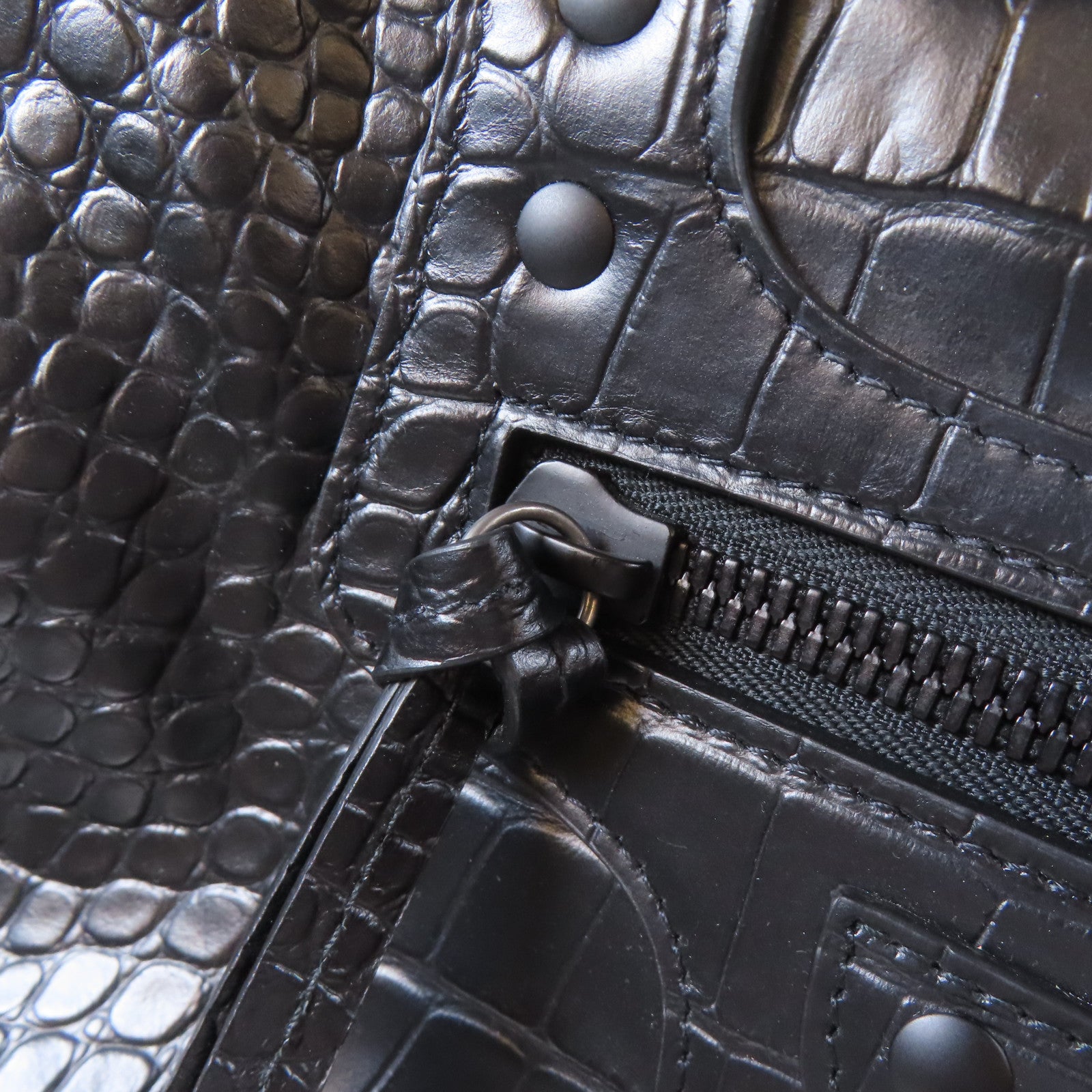 BALENCIAGA 皮革Neo Classic City黑扣手挽肩背兩用袋黑色