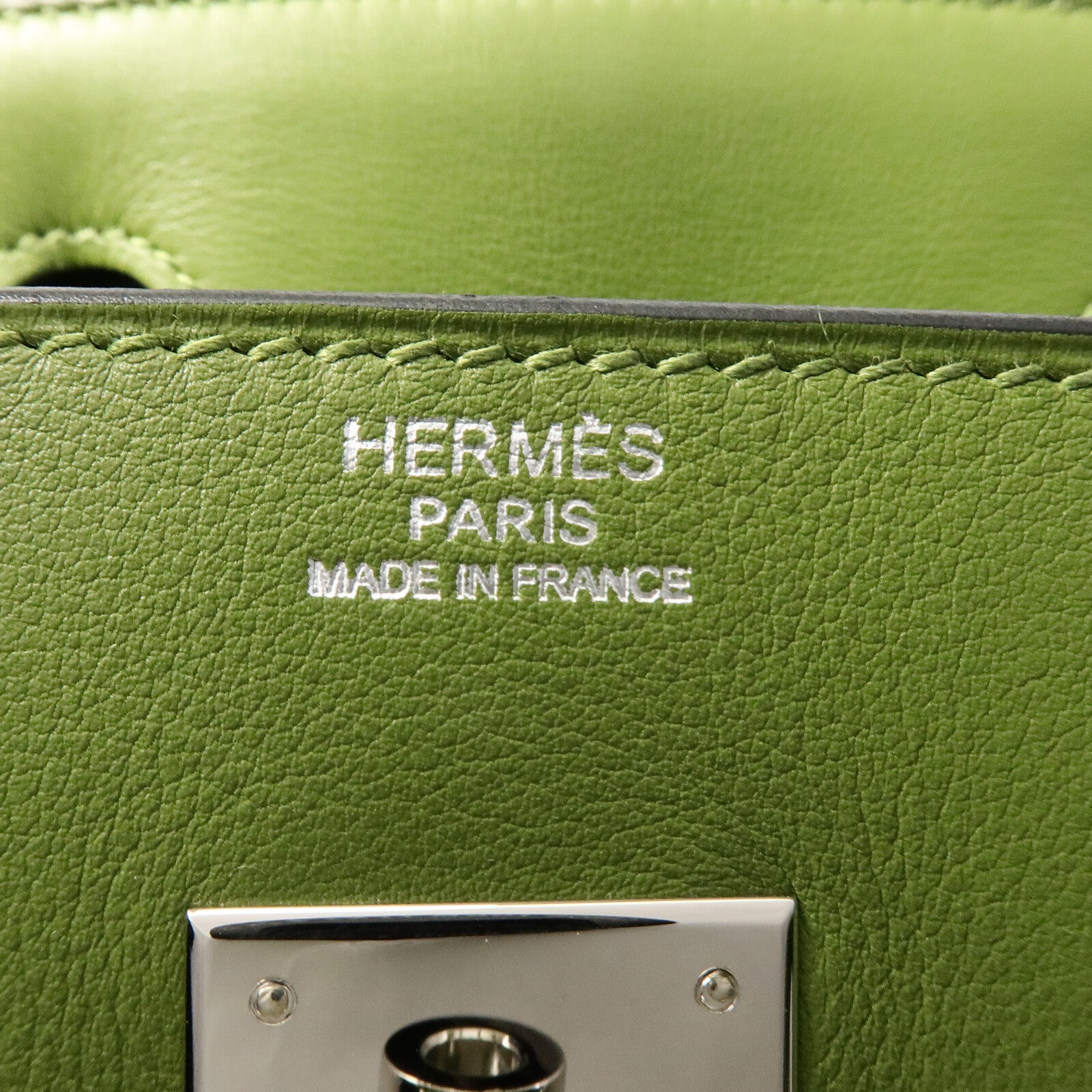 HERMES Swift皮革Birkin 30手挽袋Pelouse