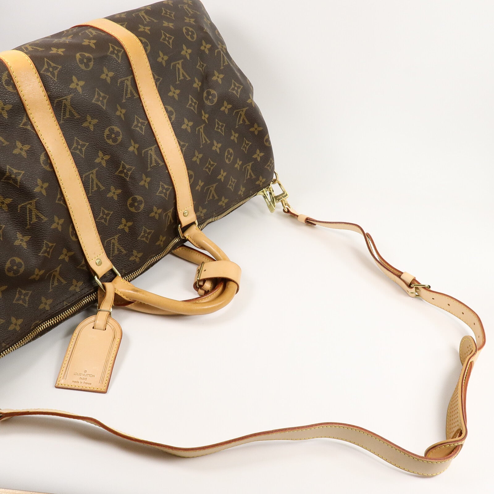 LOUIS VUITTON Monogram Keepall 50手挽肩背兩用袋