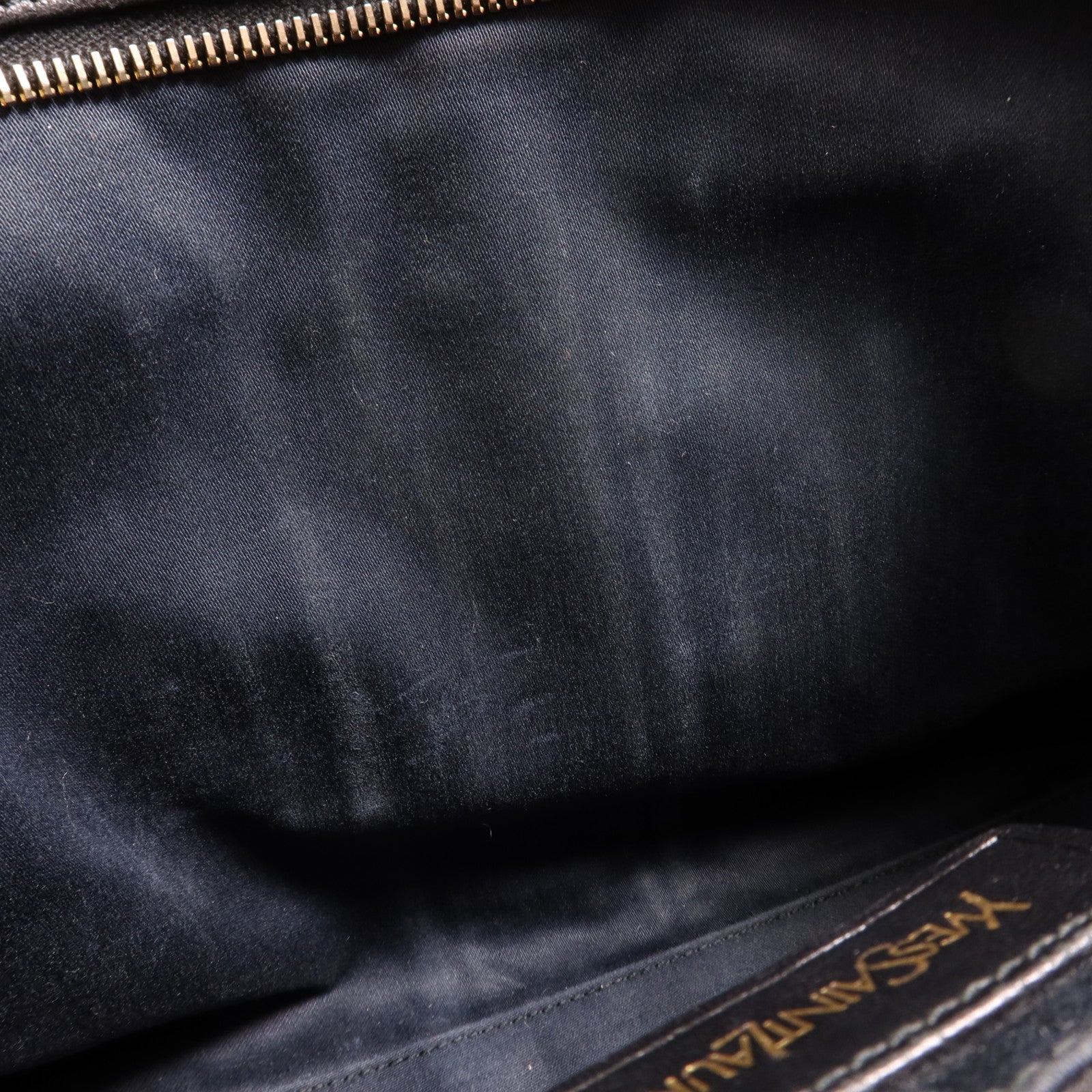 YVES SAINT LAURENT 牛皮皮革Cabas Chyc金扣手挽肩背兩用袋