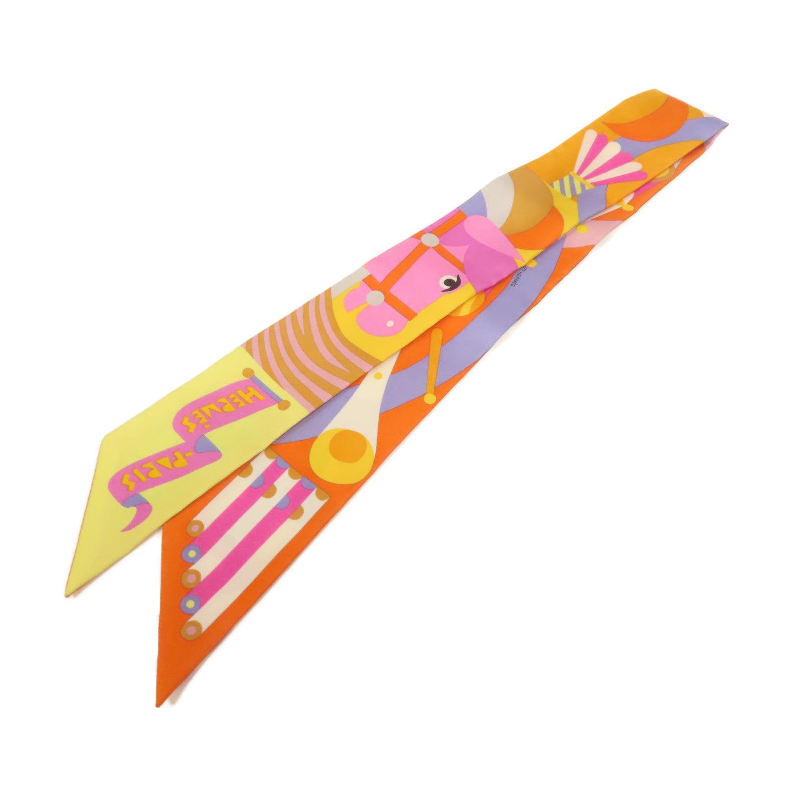 HERMES 【激減優惠】絲質Twilly絲巾