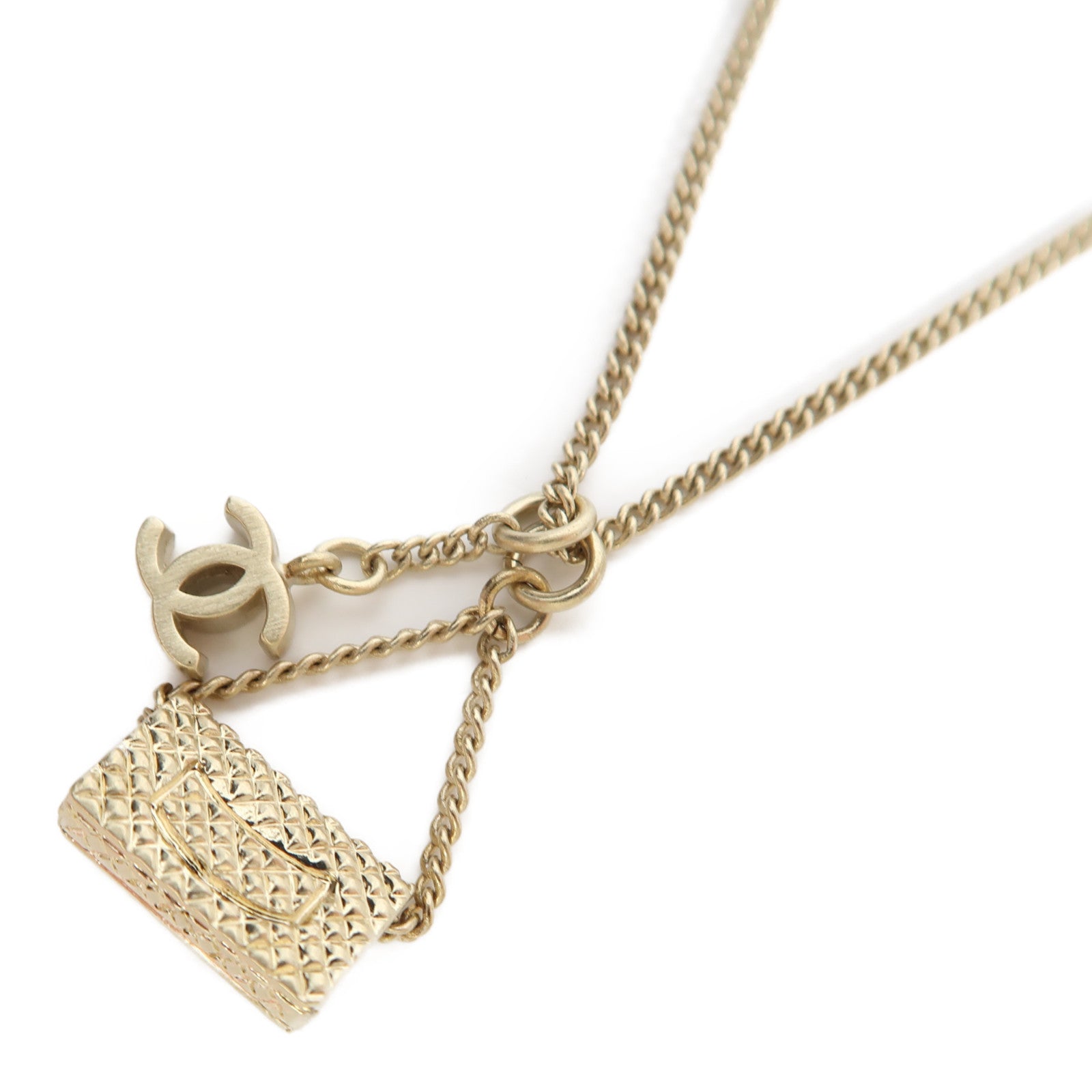 CHANEL 金屬Necklace項鍊金色