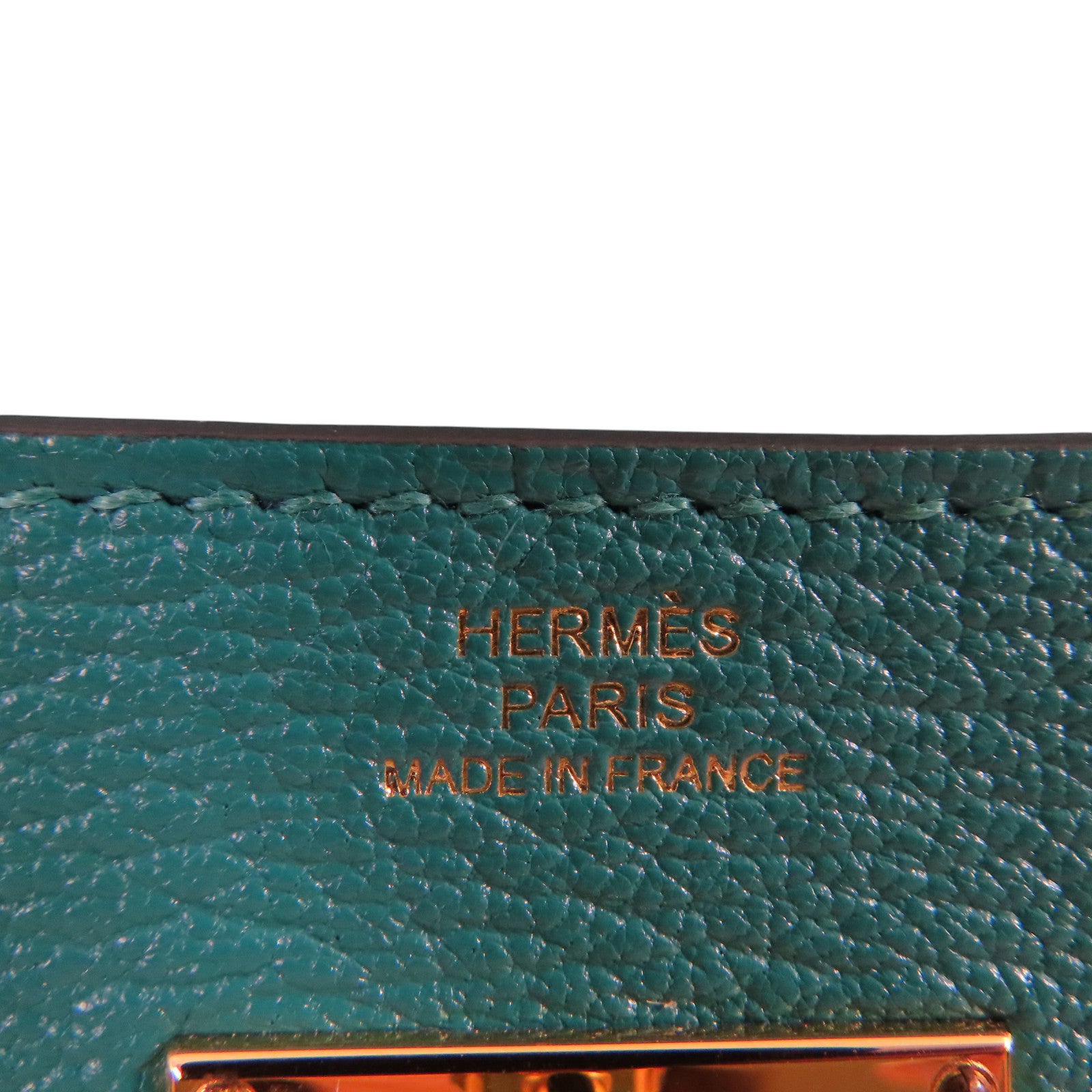 HERMES GHW Kelly Long Wallet Chevre Leather