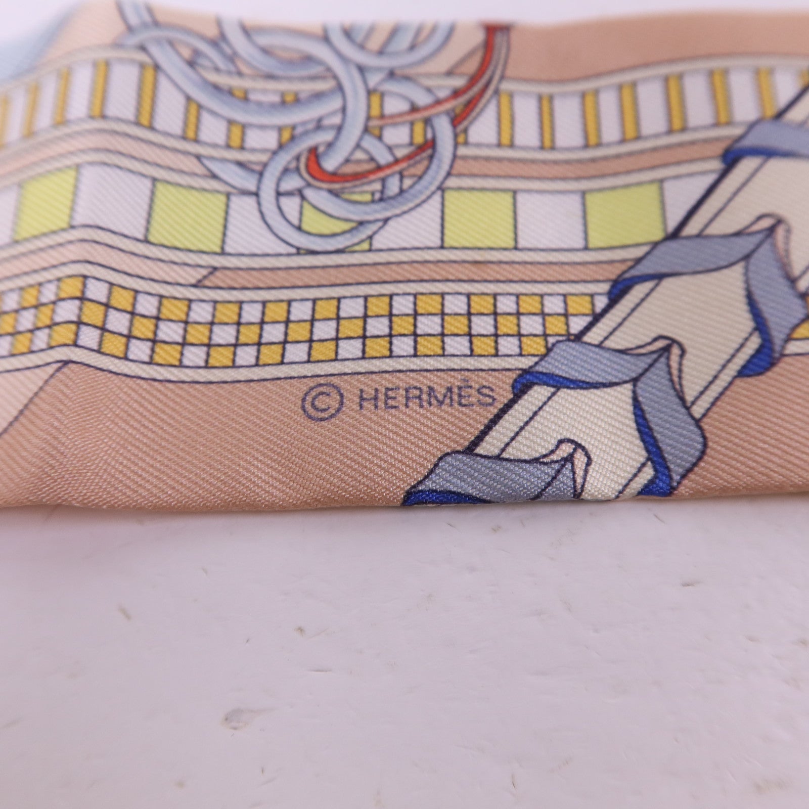 HERMES 絲質Twilly絲巾