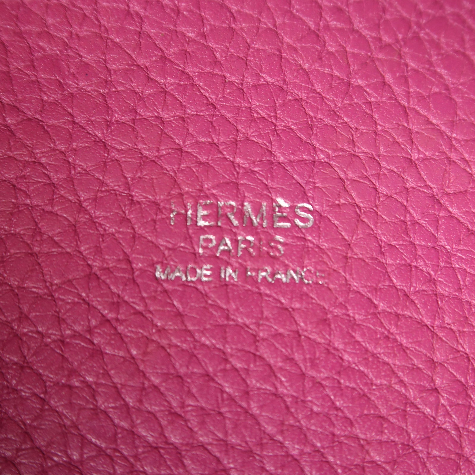 HERMES 【激減優惠】Clemence皮革Picotin MM銀扣手挽袋Anemone