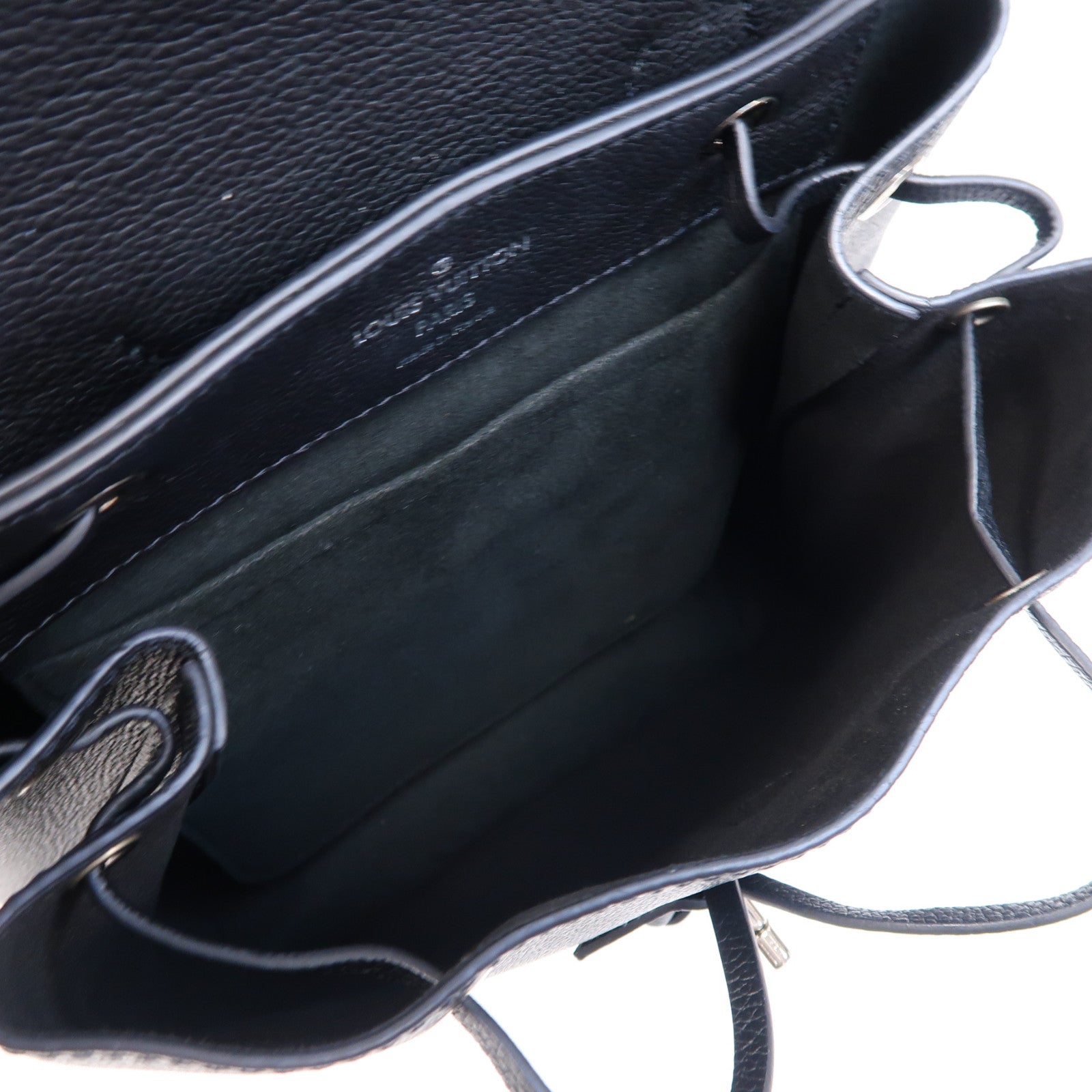 LOUIS VUITTON 【激減優惠】牛皮皮革Lock Me Backpack銀扣背包黑色