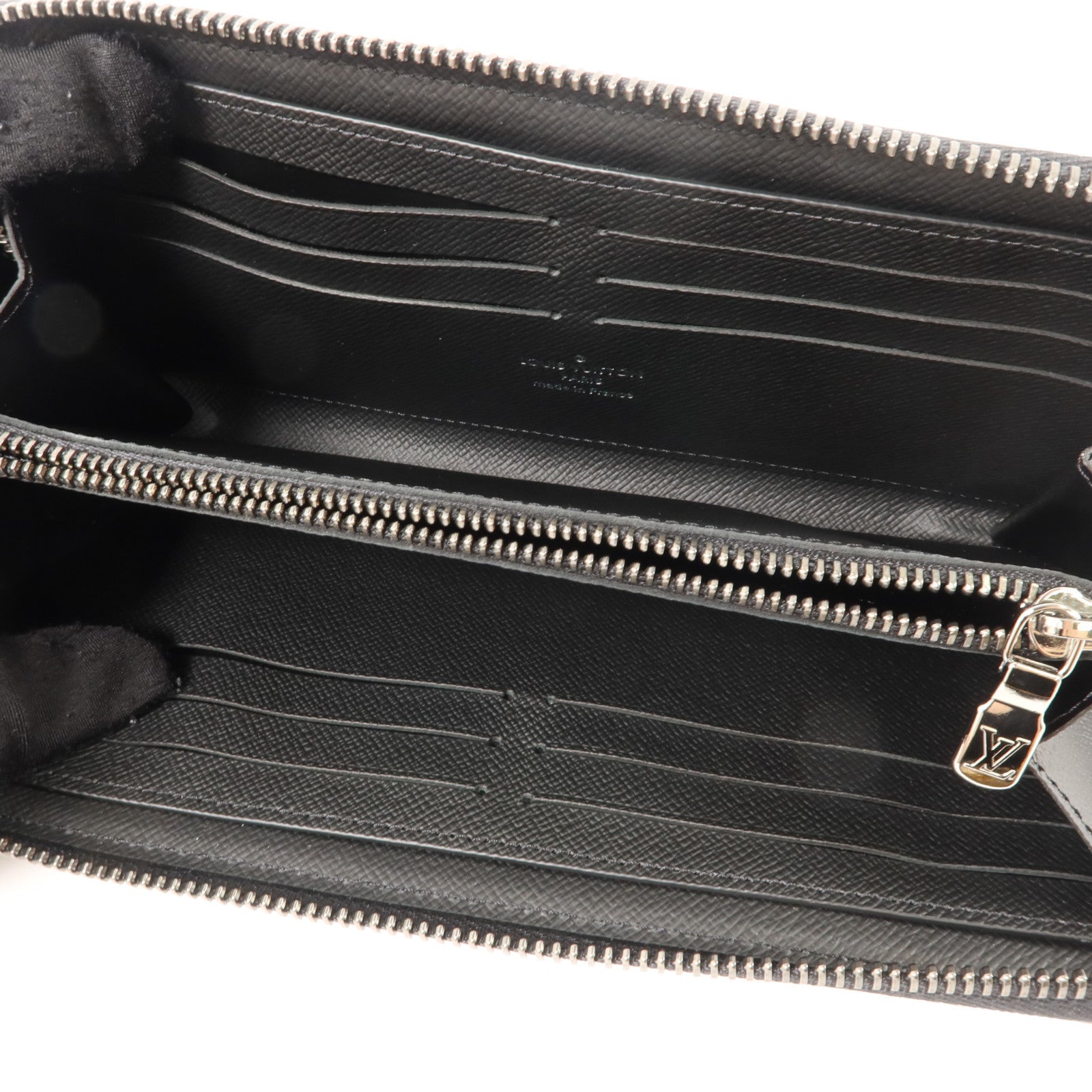 LOUIS VUITTON Monogram Eclipse Zippy Wallet Horizontal銀扣長錢包