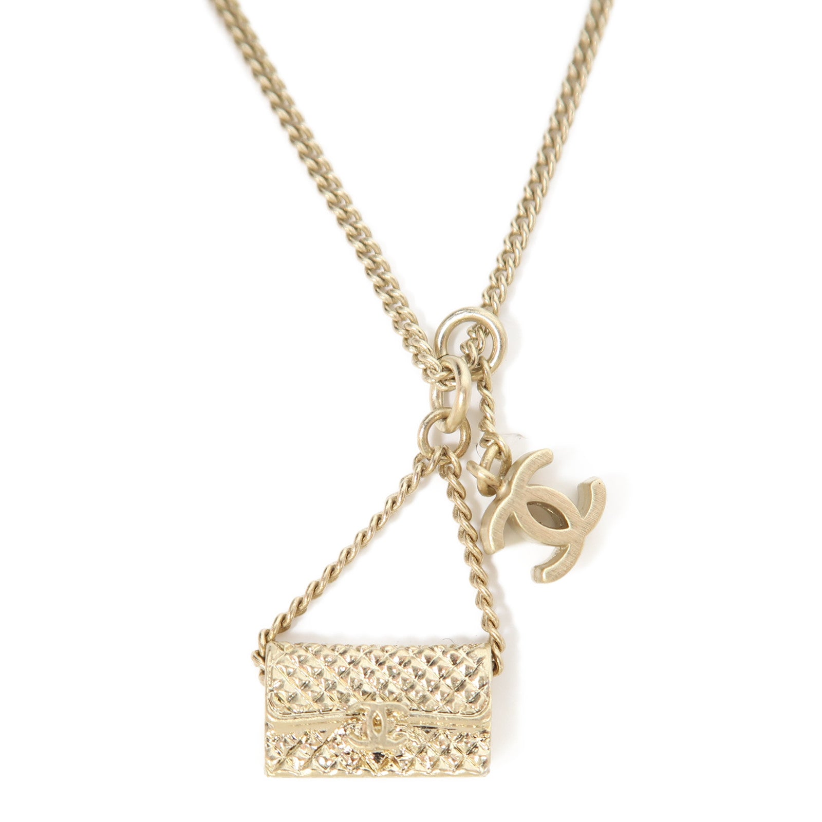 CHANEL 金屬Necklace項鍊金色