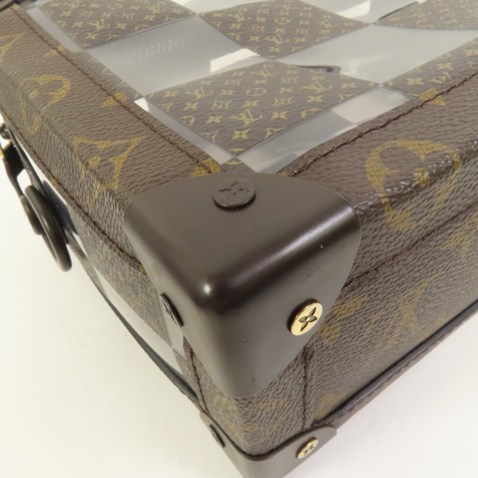 LOUIS VUITTON Monogram PVC CHESS SOFT TRUNK肩背袋