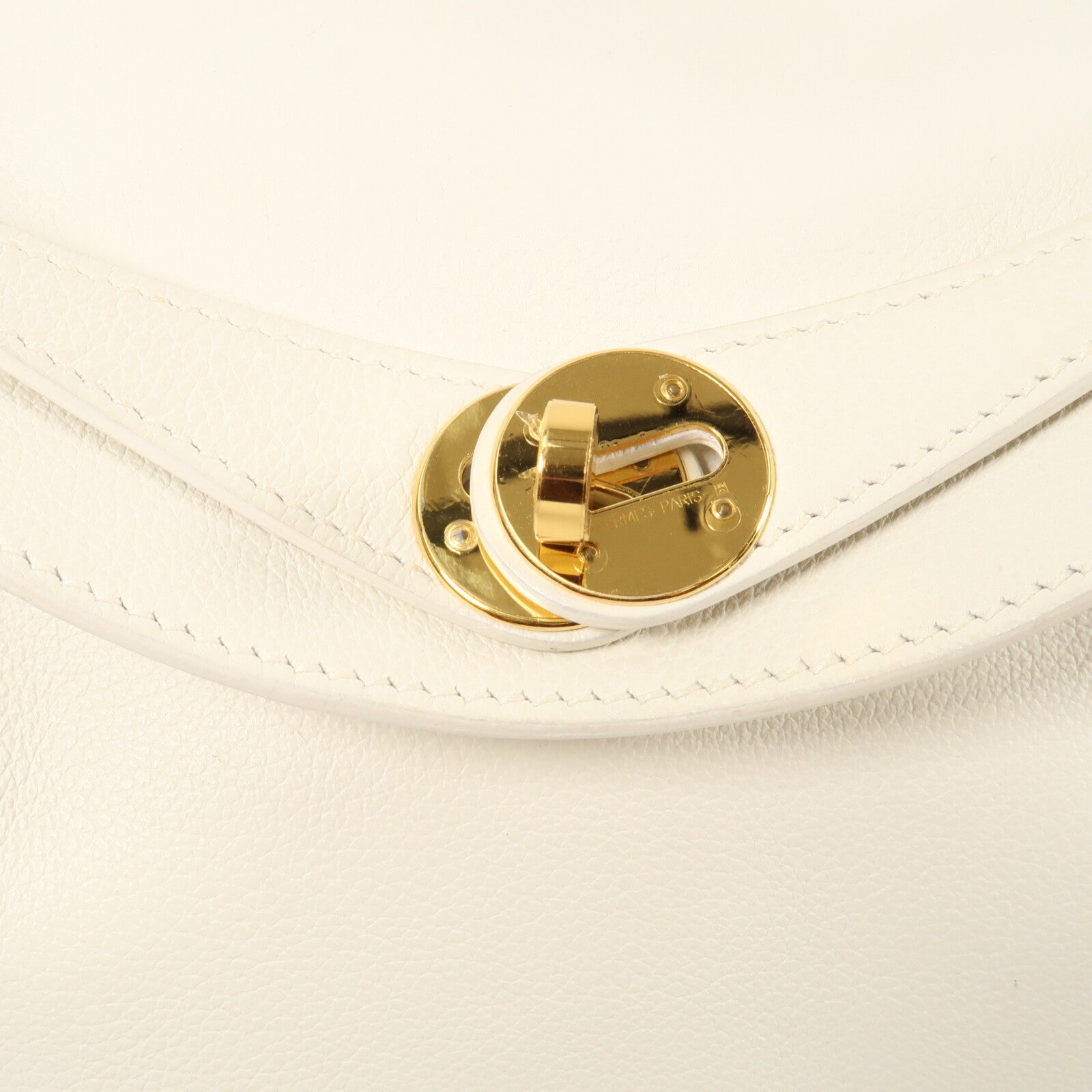 HERMES Evercolor皮革Lindy 26手挽肩背兩用袋Blanc
