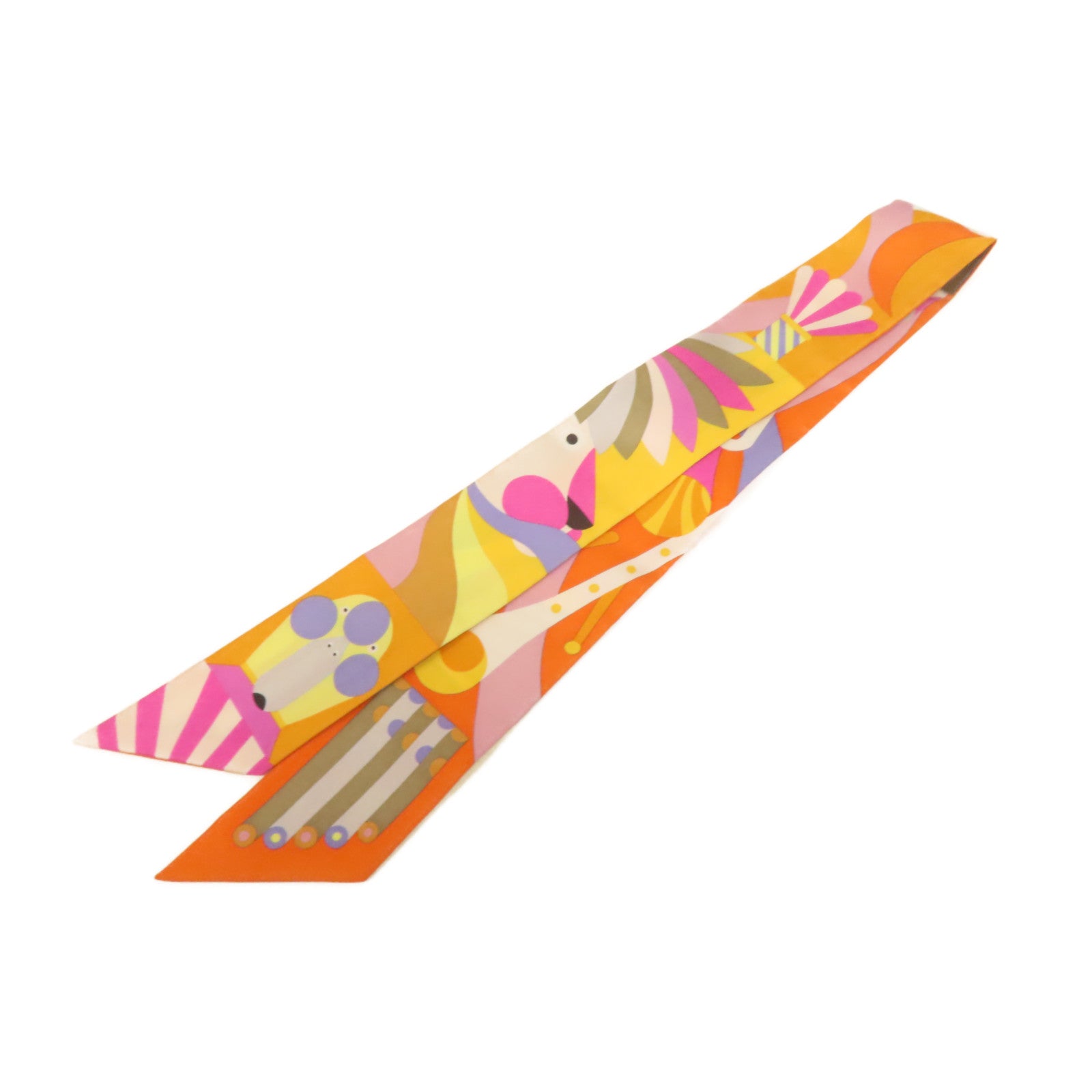 HERMES 【激減優惠】絲質Twilly絲巾