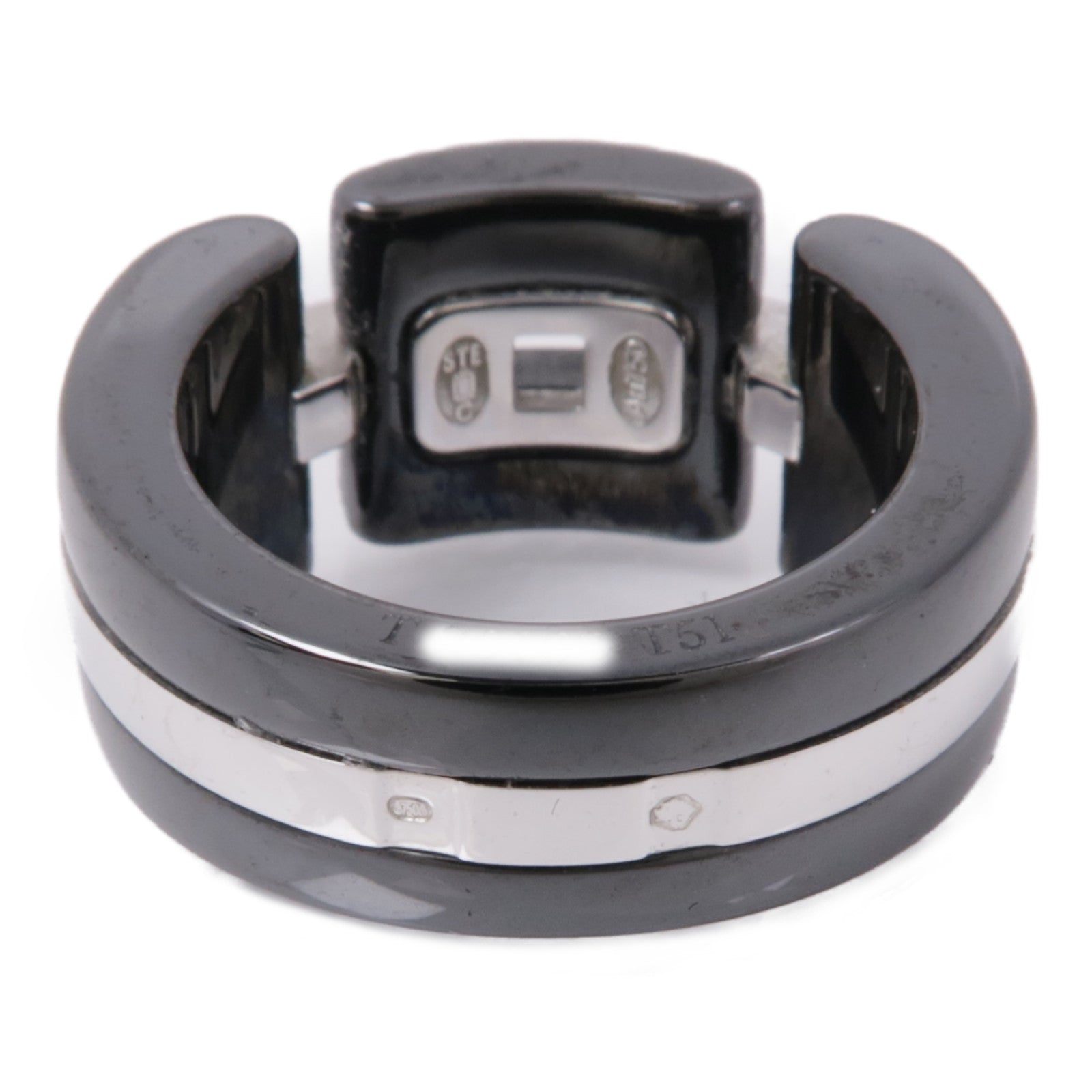 CHANEL 【激減優惠】18K白金/陶瓷Ultra Ring戒指US#5.5