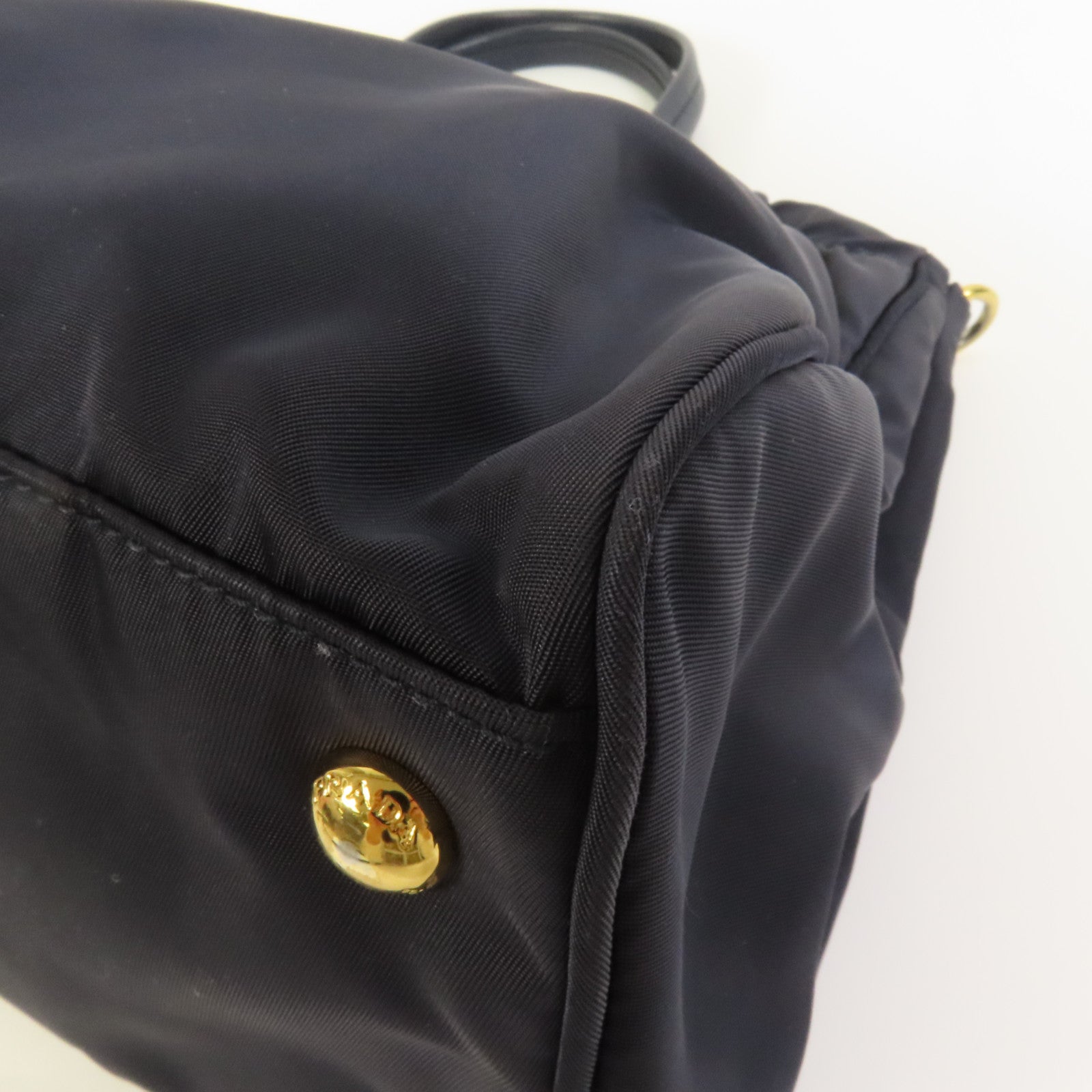 PRADA 尼龍Shoulder Tote金扣手挽肩背兩用袋