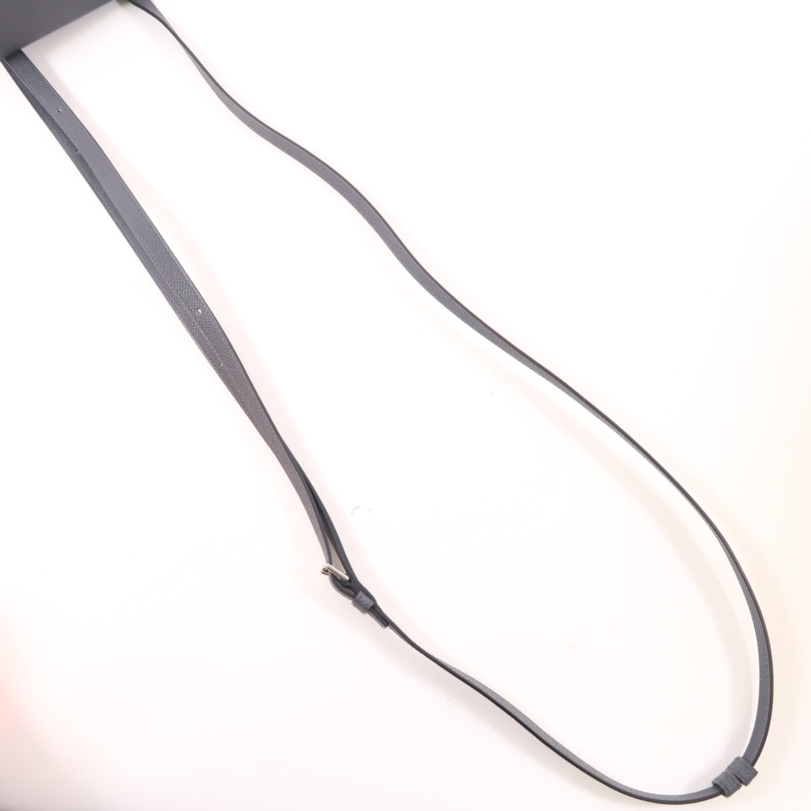 HERMES Epsom皮革Kelly Multipocket To Go銀扣肩背袋Gris Misty