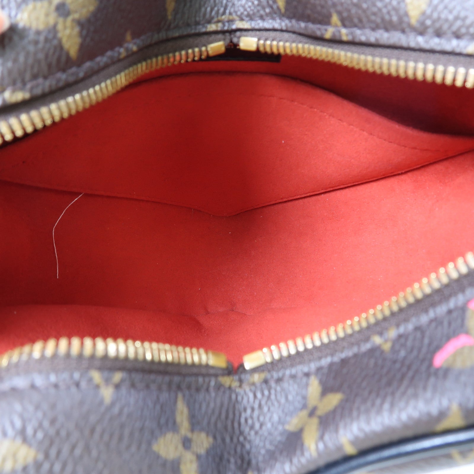 LOUIS VUITTON Monogram Sac Coeur Fall In Love金扣肩背袋棕色