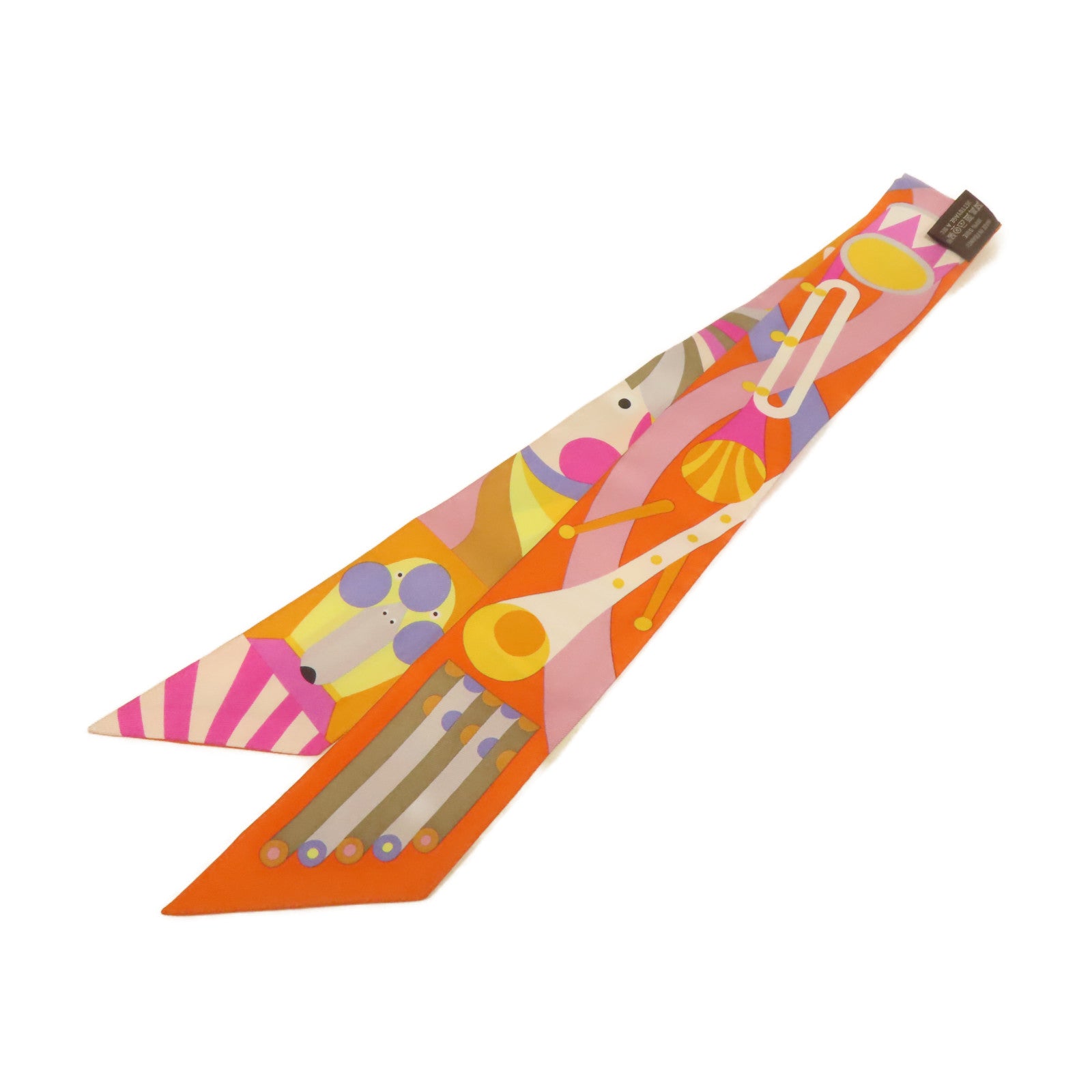 HERMES 【激減優惠】絲質Twilly絲巾