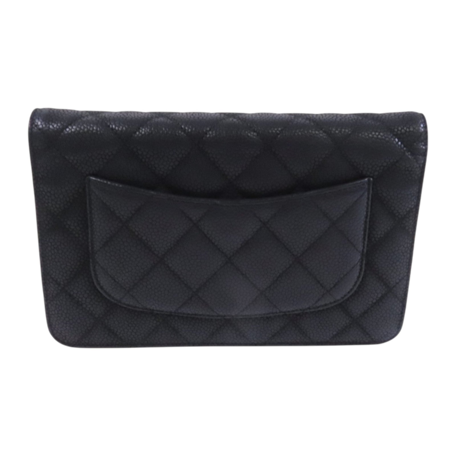 CHANEL 牛皮皮革WOC Wallet On Chain銀扣鏈帶肩背袋
