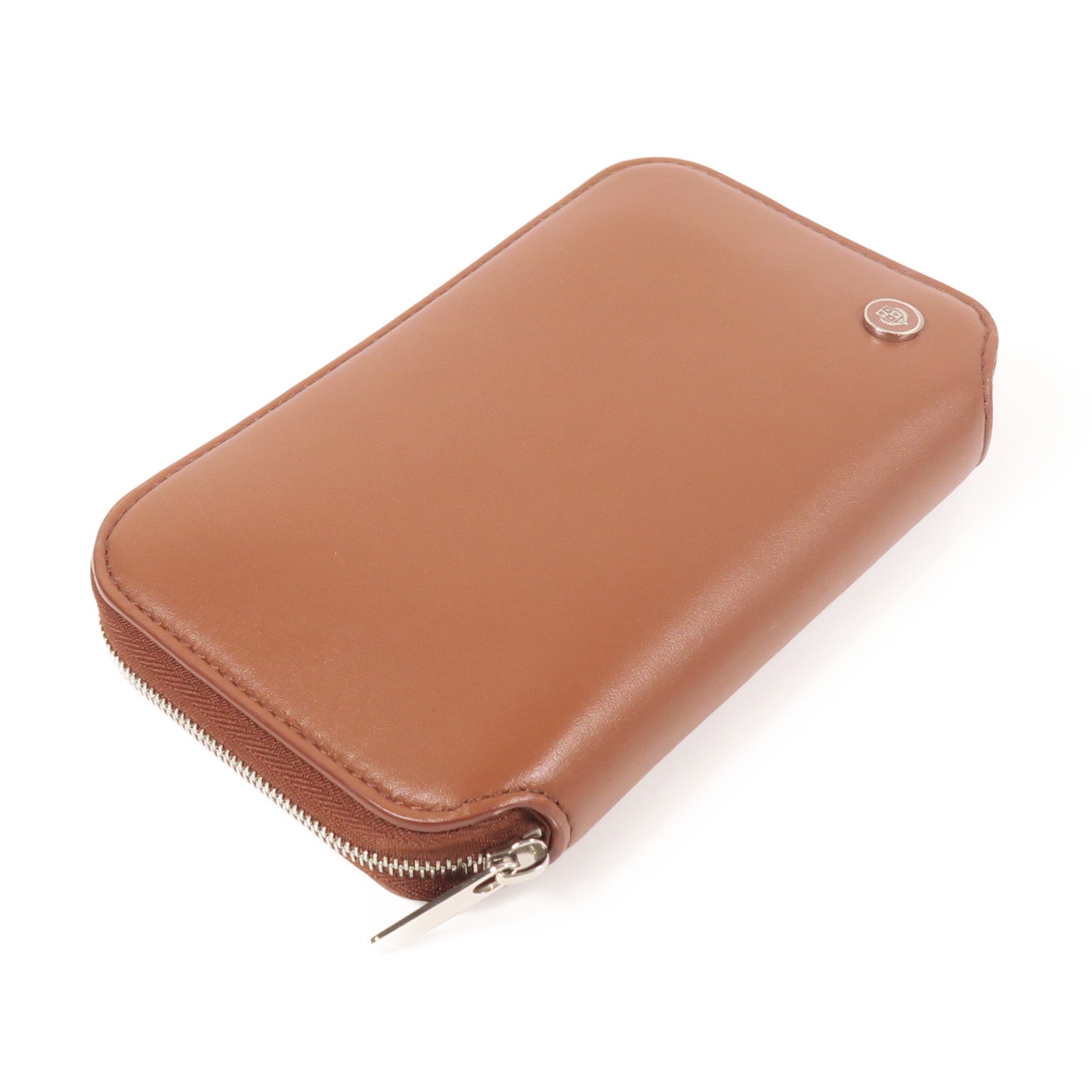 Loro Piana 羊皮皮革Wallet銀扣錢包
