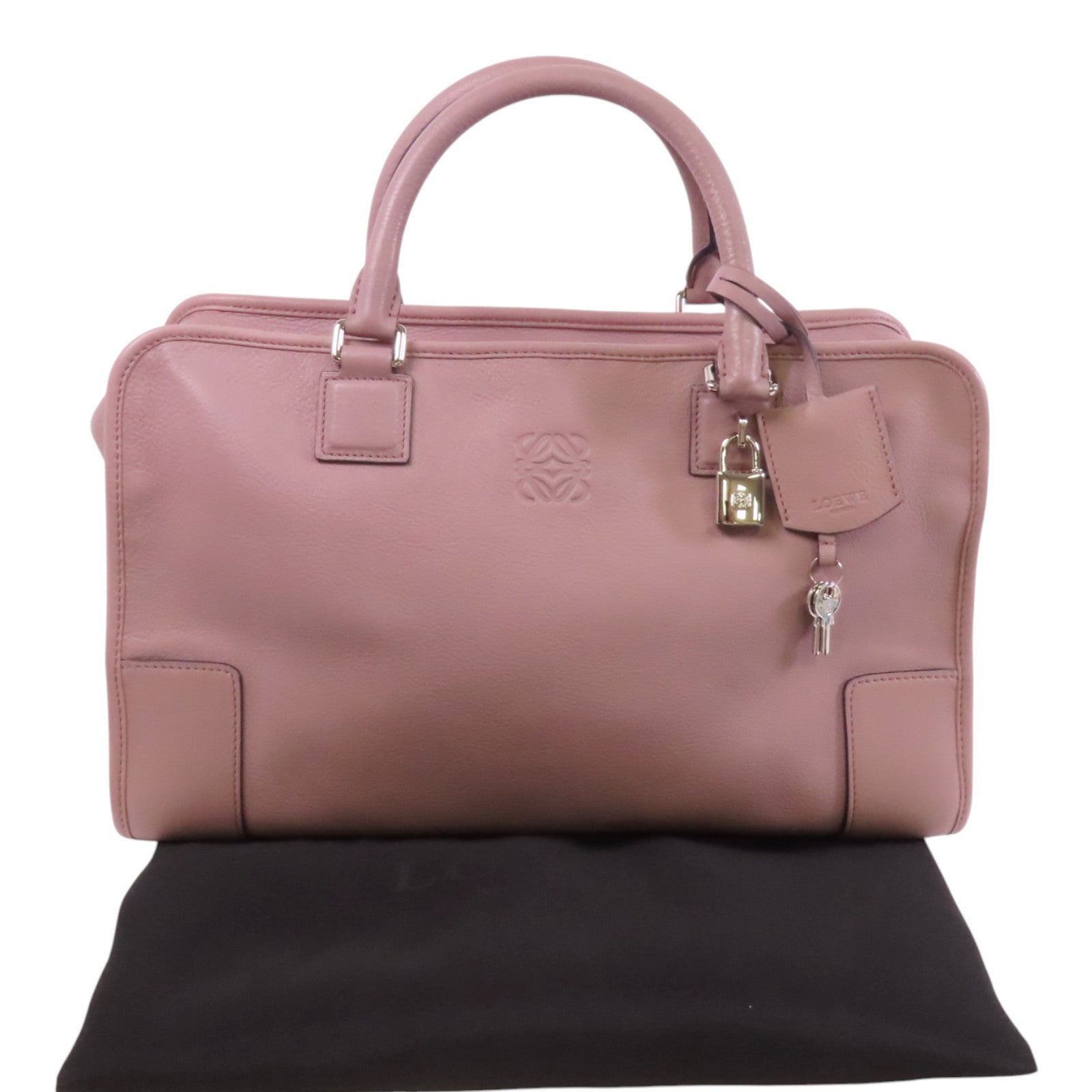 LOEWE 牛皮皮革Amazona 36銀扣肩背袋