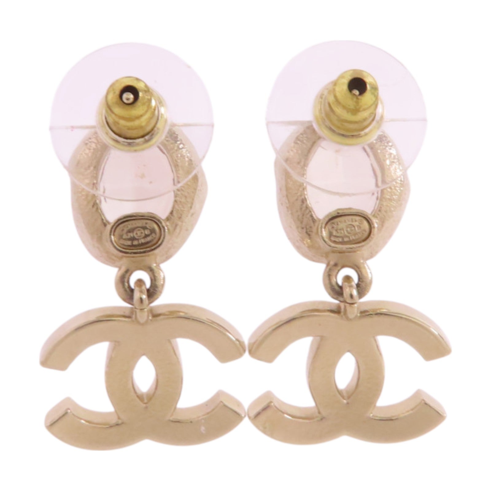 CHANEL 【激減優惠】金屬/仿珍珠/水鑽CC Earrings金扣耳環