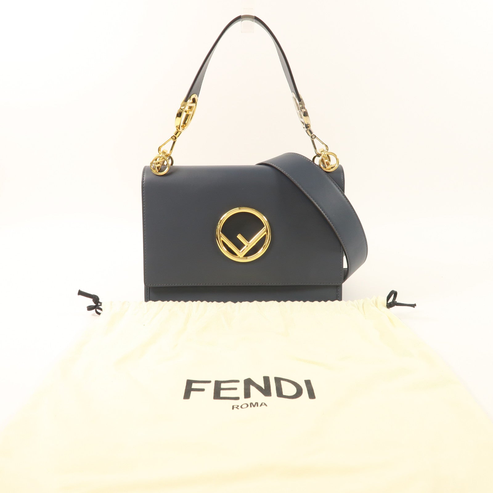 FENDI 牛皮皮革Kan I手挽肩背兩用袋