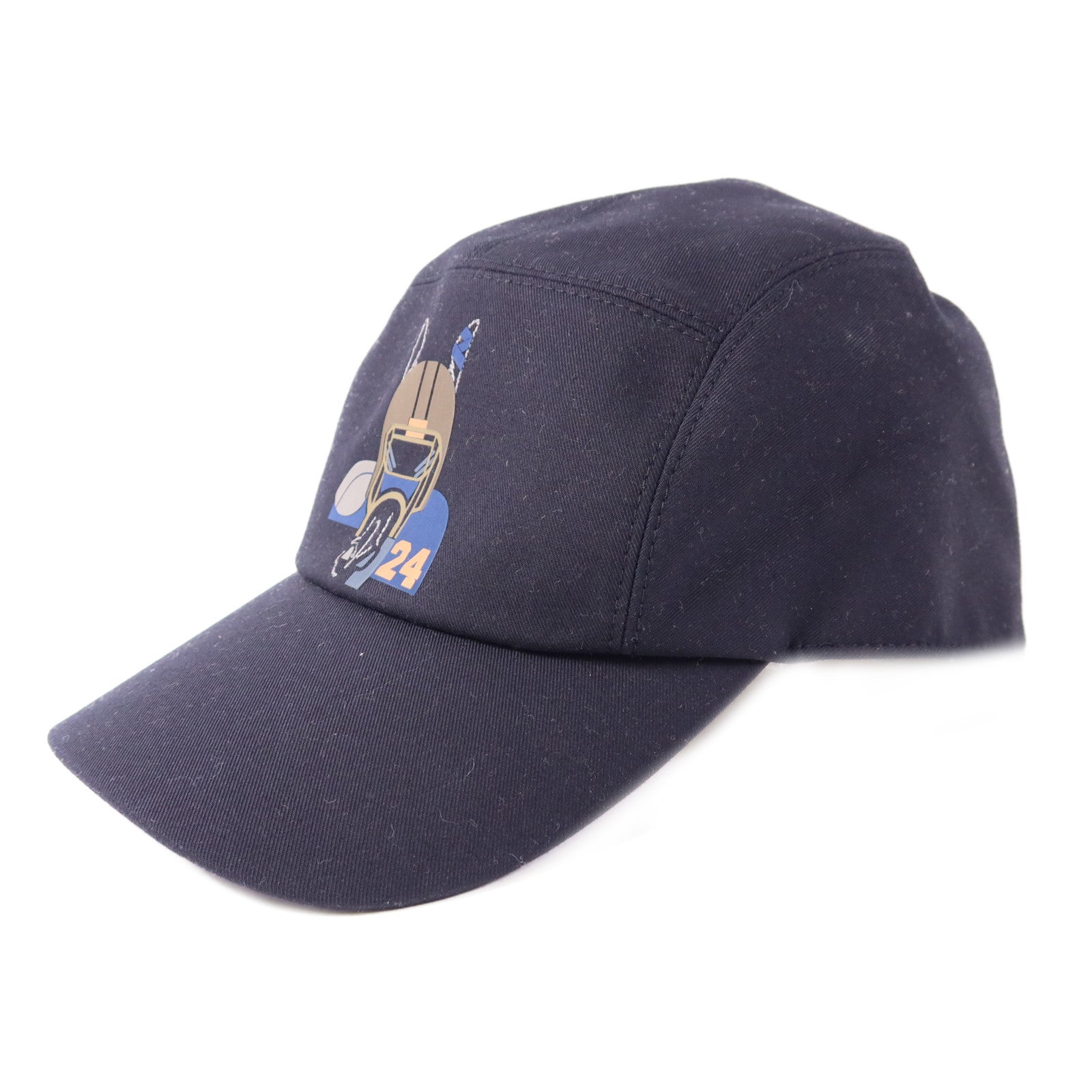 HERMES Nevada Quarterb'H Cap Cotton Navy