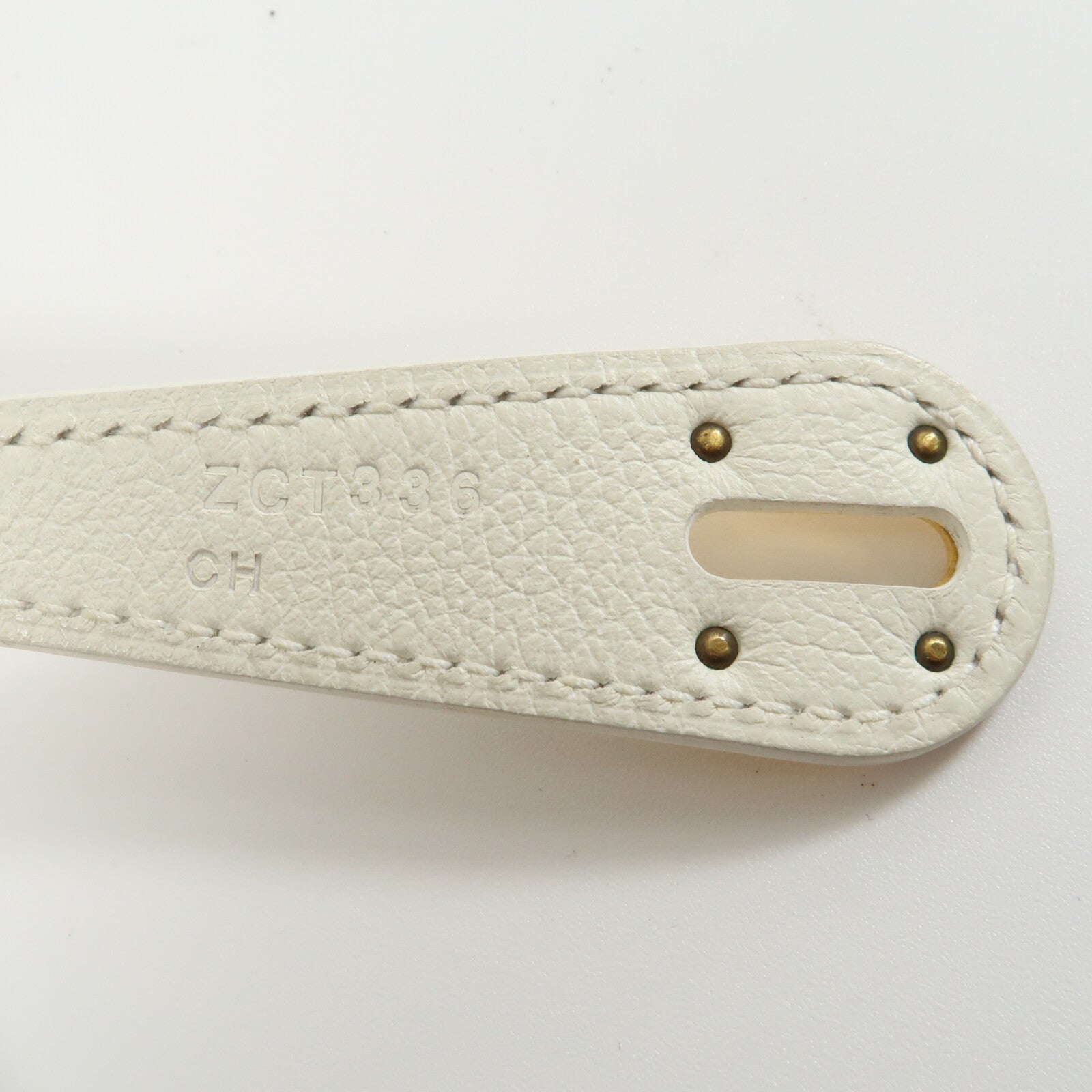 HERMES Evercolor皮革Lindy 26手挽肩背兩用袋Blanc