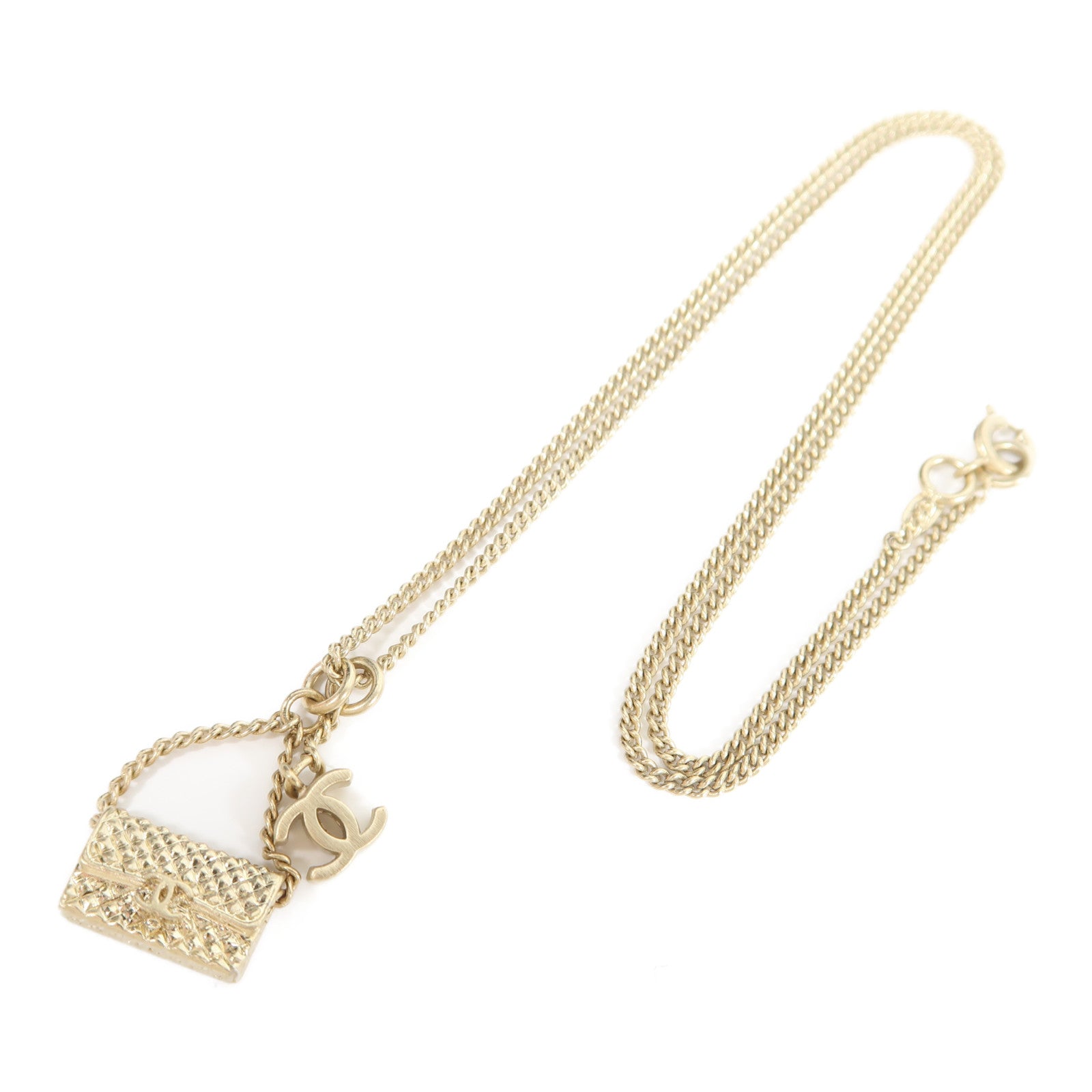 CHANEL 金屬Necklace項鍊金色