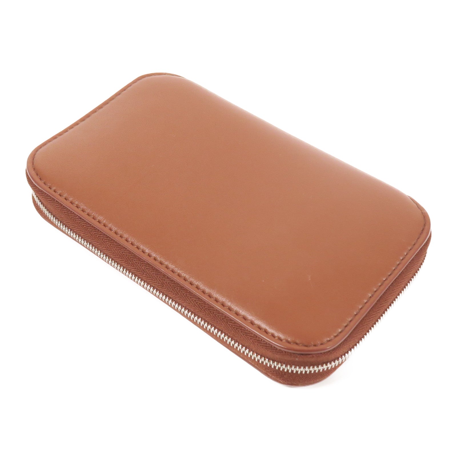 Loro Piana 羊皮皮革Wallet銀扣錢包