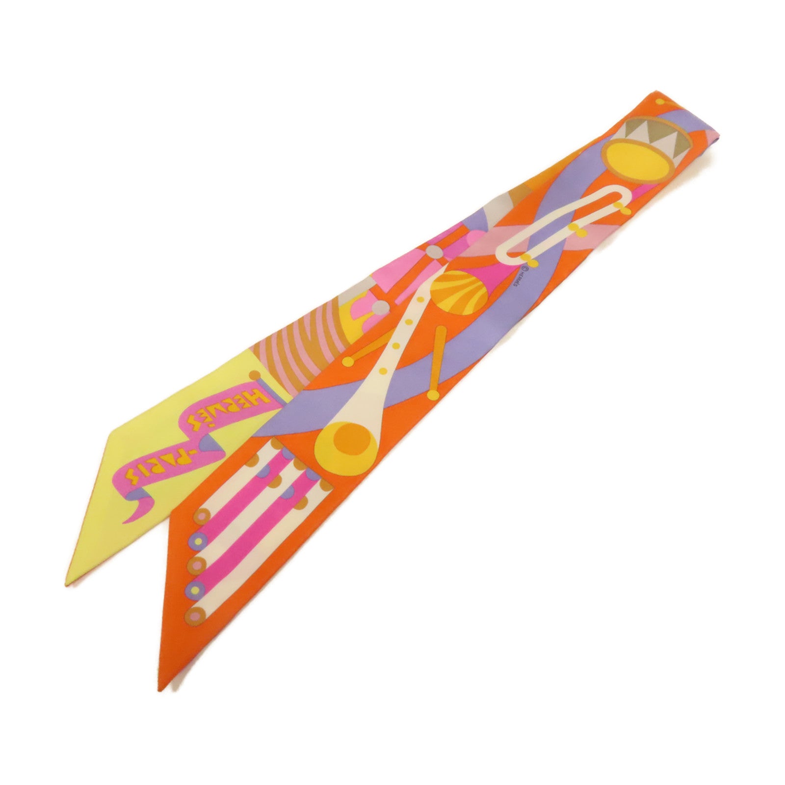 HERMES 【激減優惠】絲質Twilly絲巾